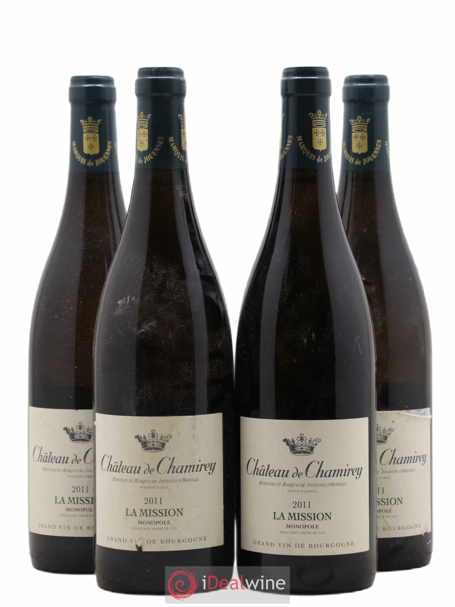 Mercurey 1er Cru La Mission Château de Chamirey 2011 - Lot de 4 bouteilles - 0