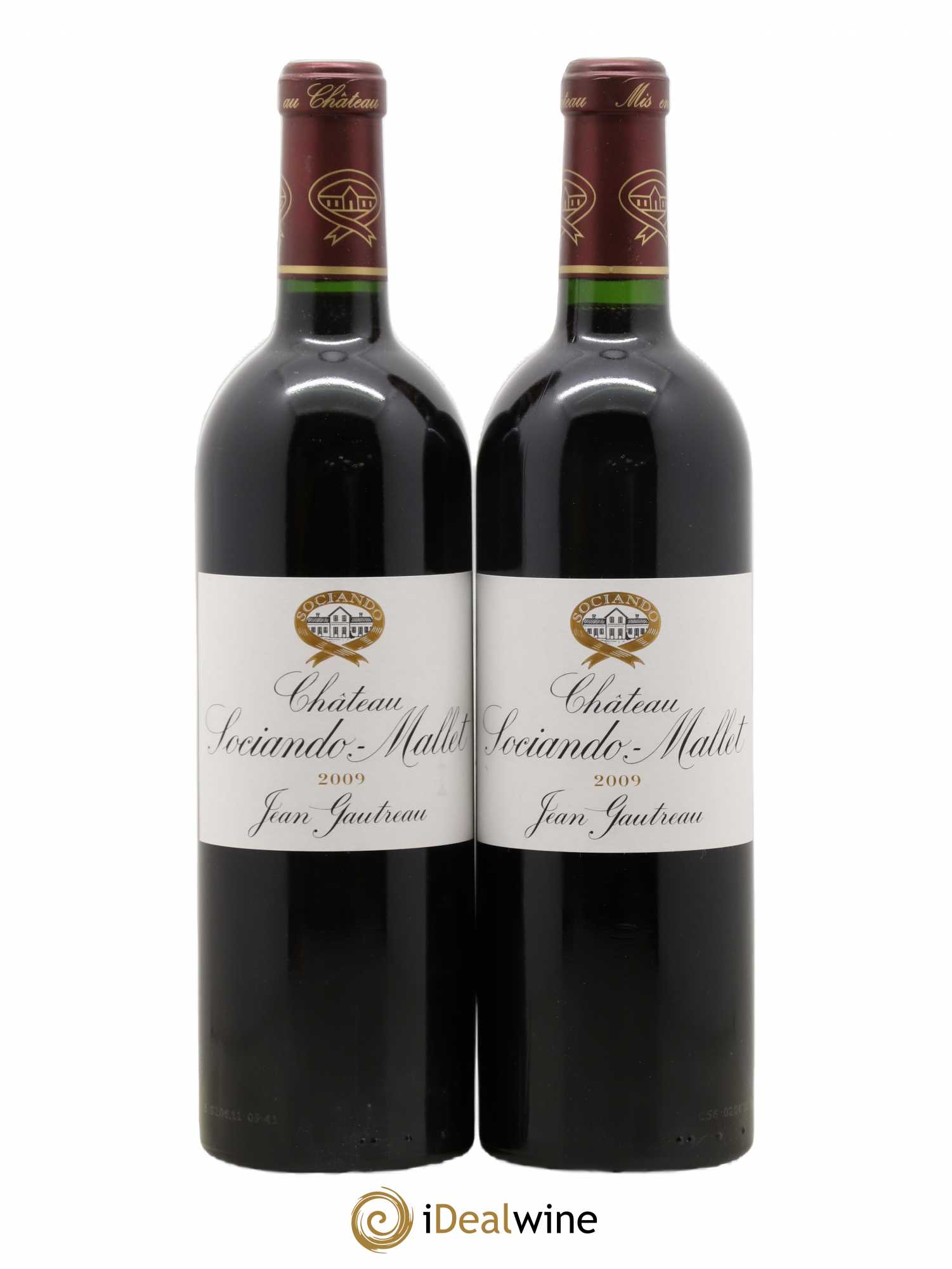 Château Sociando Mallet 2009 - Lot de 2 bouteilles - 0