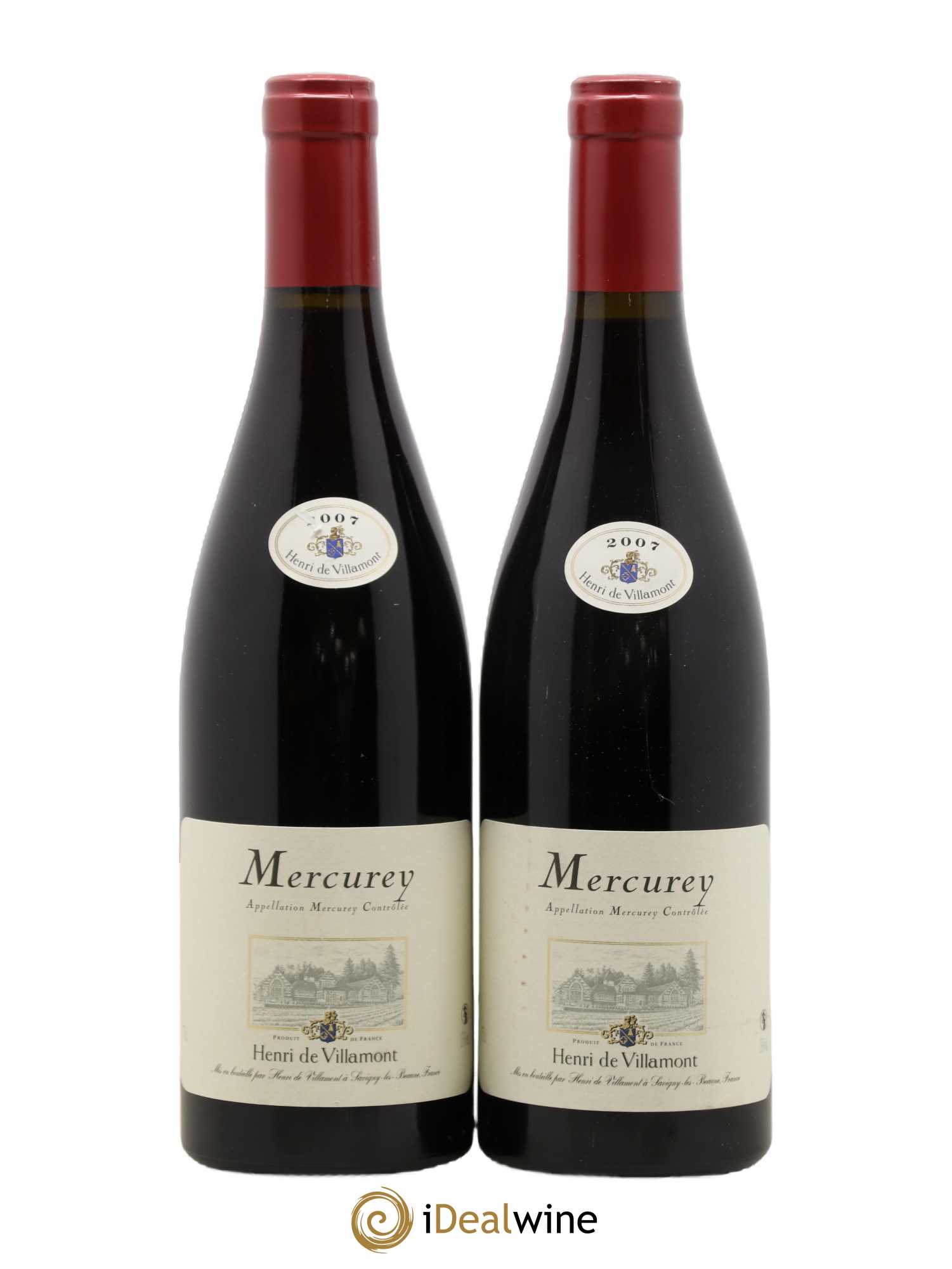 Mercurey Villamont 2007 - Lot de 2 bouteilles - 0