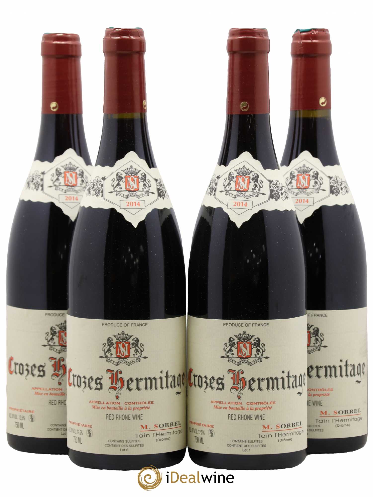 Crozes-Hermitage Marc Sorrel 2014 - Lot de 4 bouteilles - 0