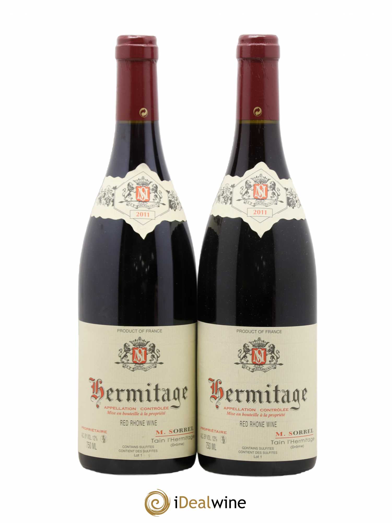 Hermitage Marc Sorrel 2011 - Lot de 2 bouteilles - 0