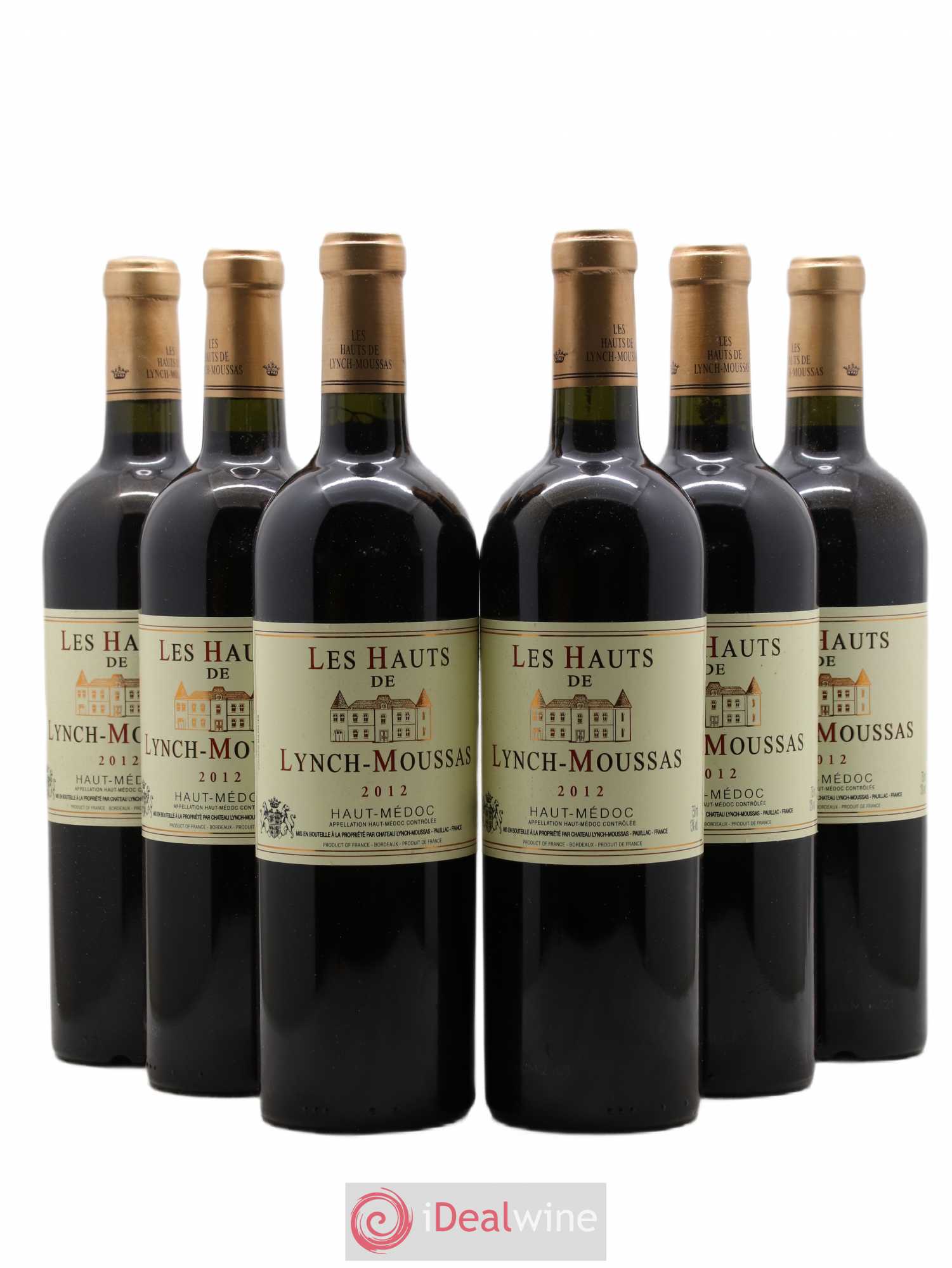 Haut Médoc Les Hauts de Lynch Moussas 2012 - Lot de 6 bouteilles - 0