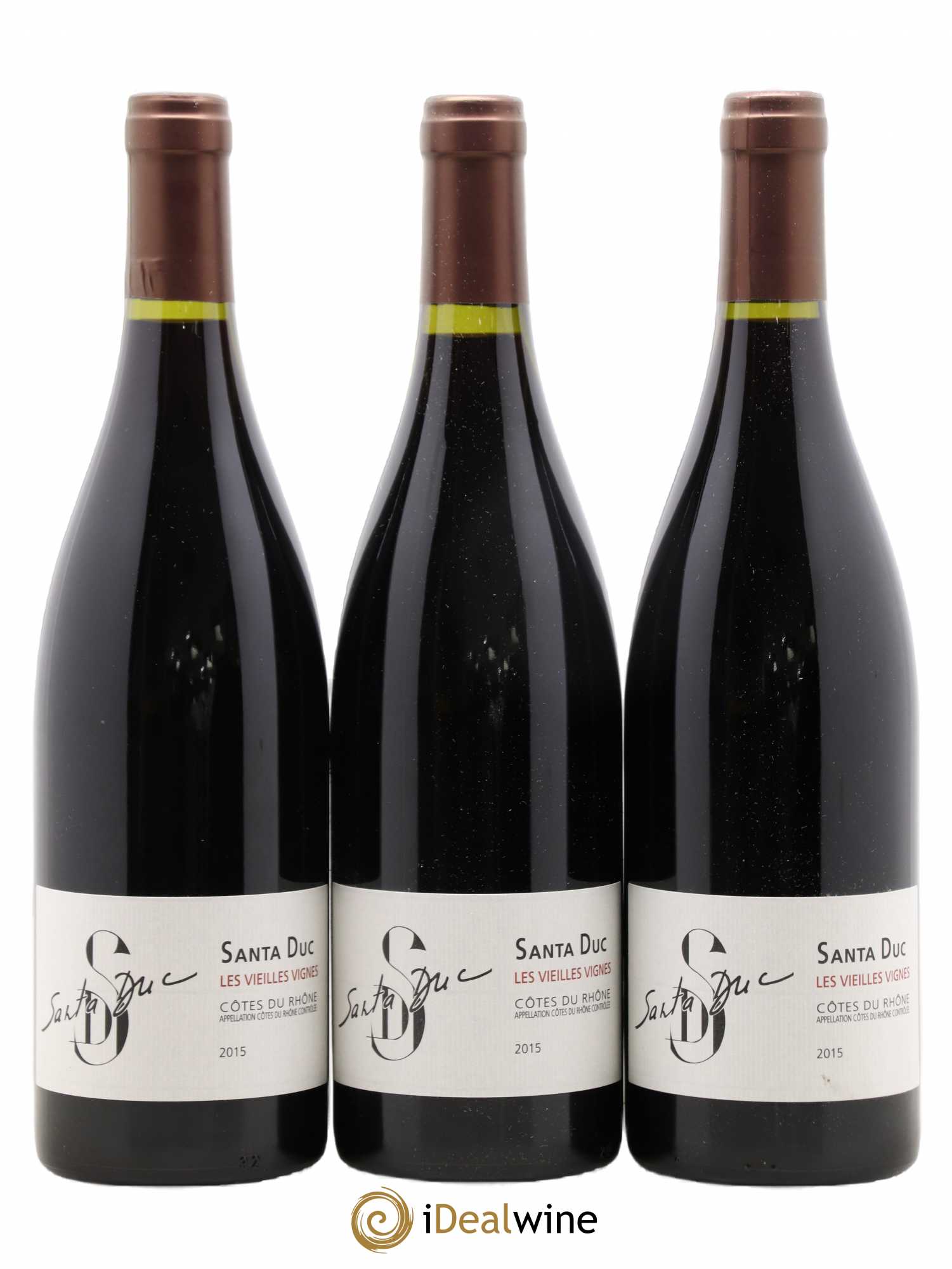 Côtes-du-Rhône Santa Duc (Domaine) Les Vieilles Vignes Famille Gras 2015 - Posten von 3 Flaschen - 0