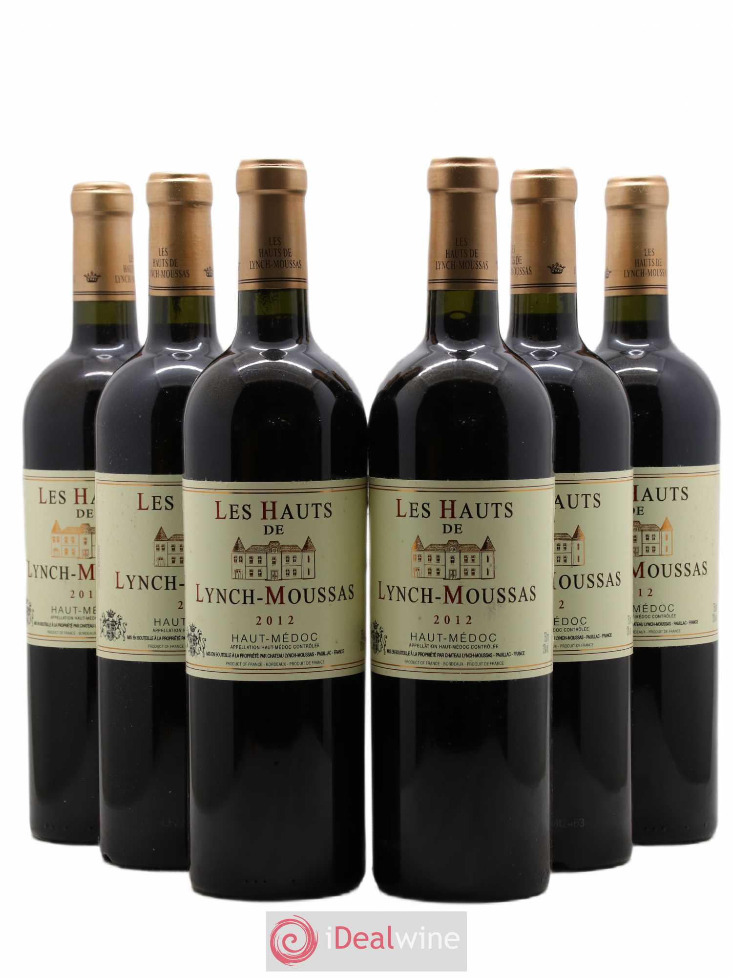 Haut Médoc Les Hauts de Lynch Moussas 2012 - Lot de 6 bouteilles - 0