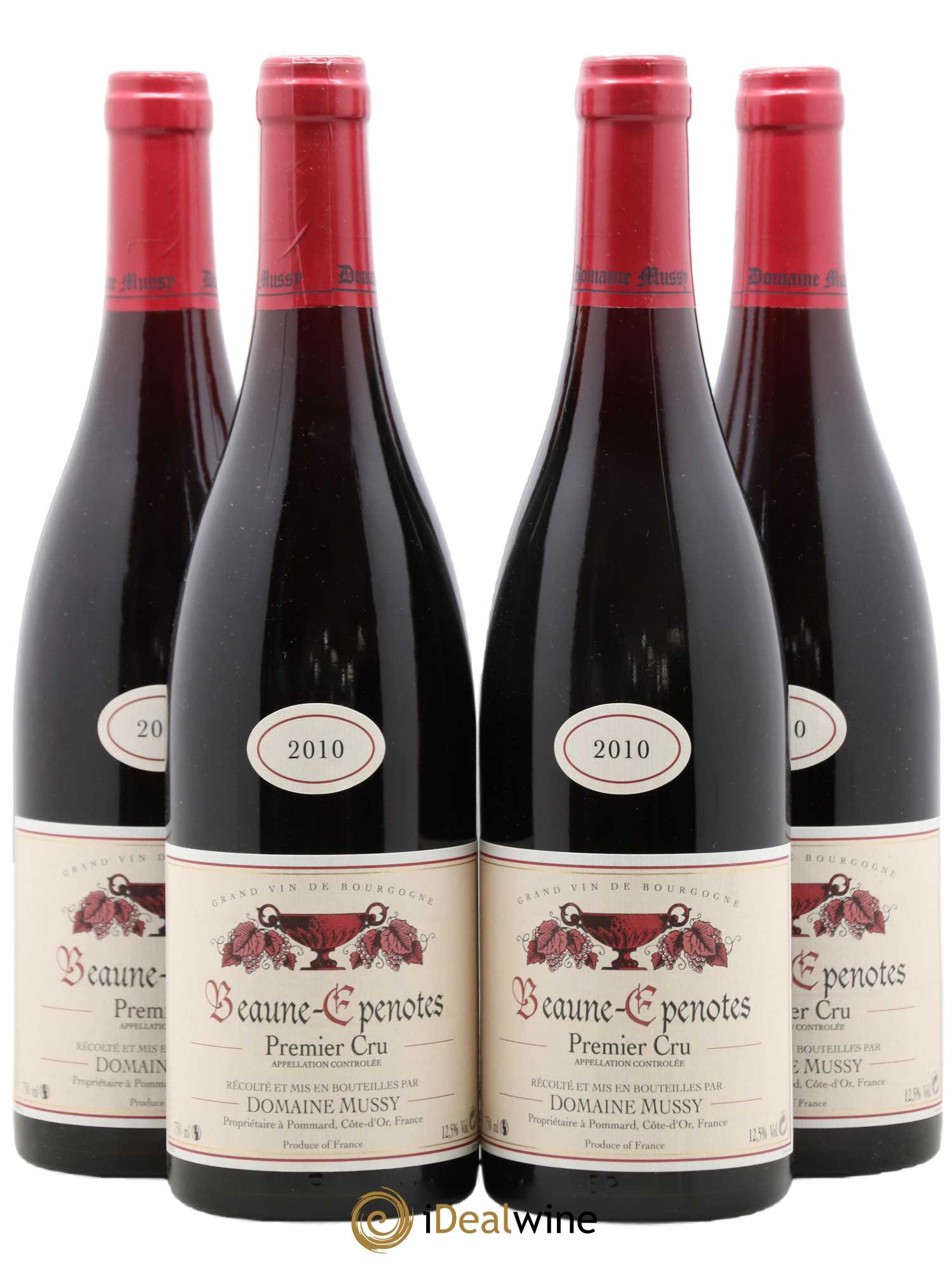 Beaune 1er Cru Epenotes Mussy 2010 - Posten von 4 Flaschen - 0