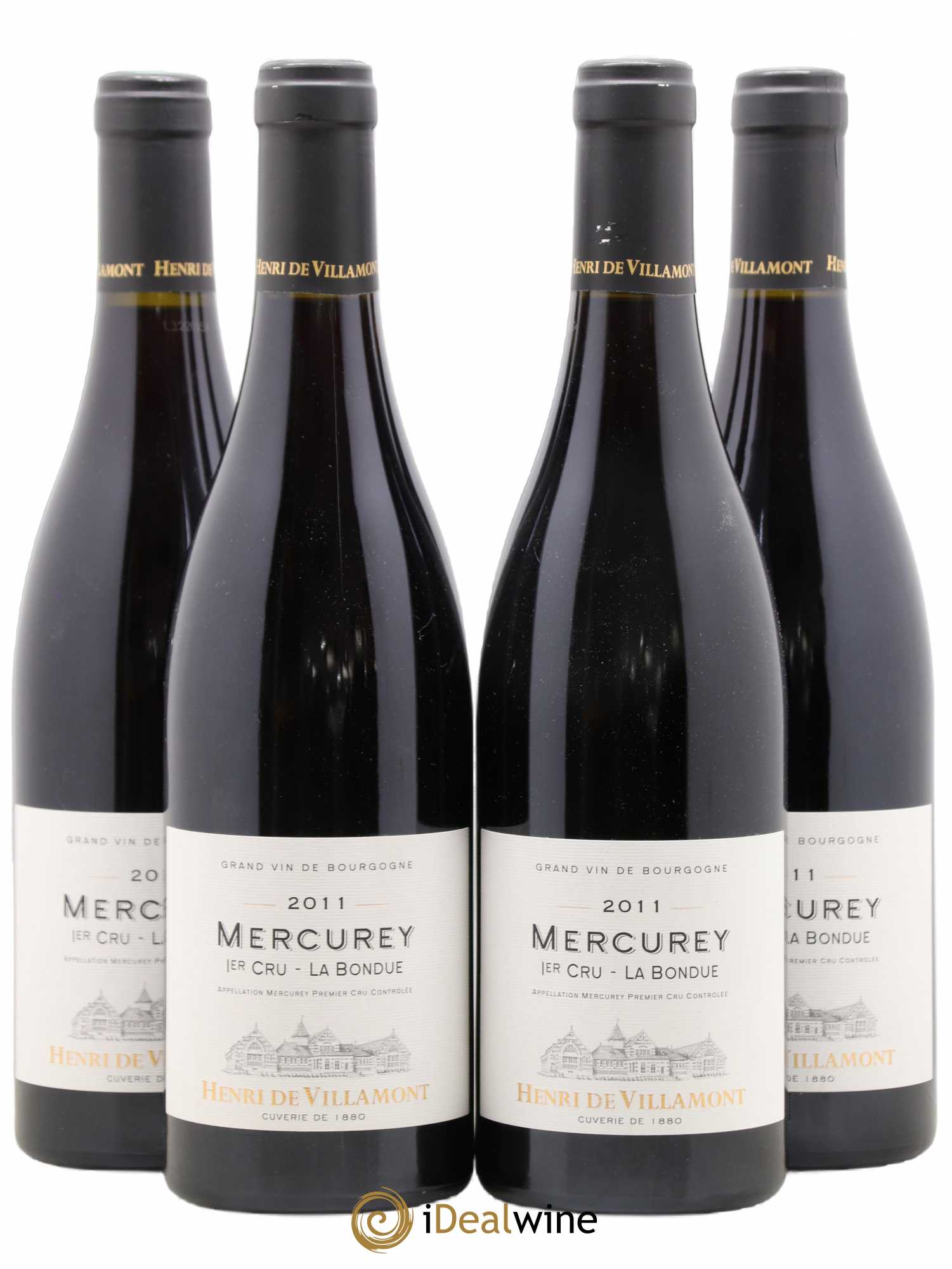 Mercurey 1er Cru La Bondue Villamont 2011 - Posten von 4 Flaschen - 0