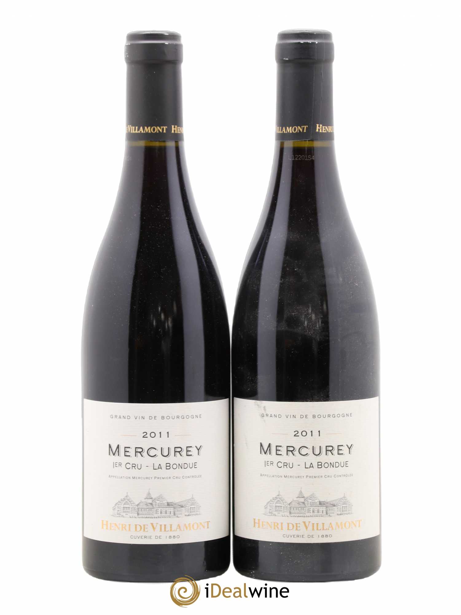 Mercurey 1er Cru La Bondue Villamont 2011 - Posten von 2 Flaschen - 0