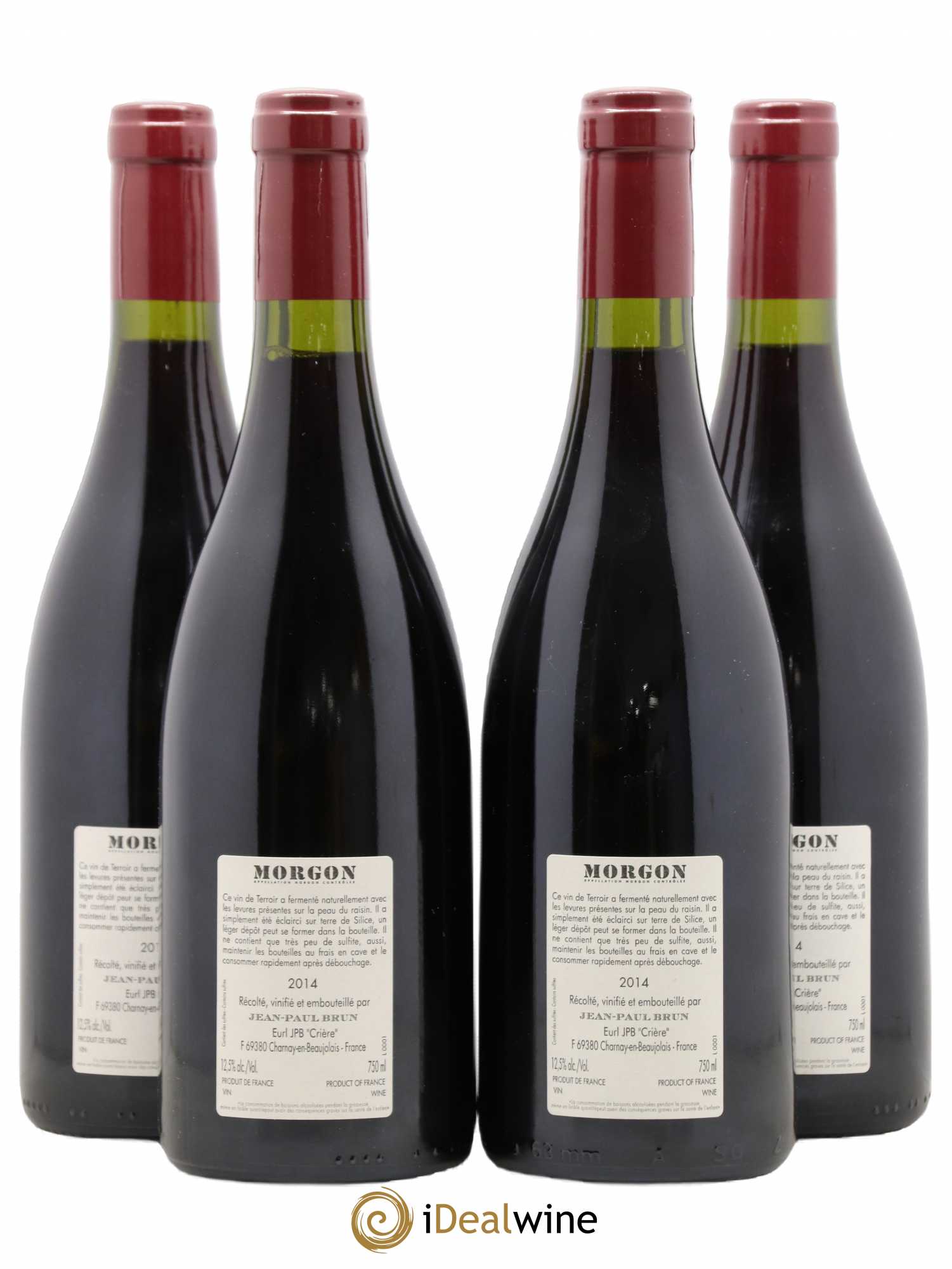 Morgon Terres dorées - J-P. Brun (Domaine des) 2014 - Lot de 4 bouteilles - 1