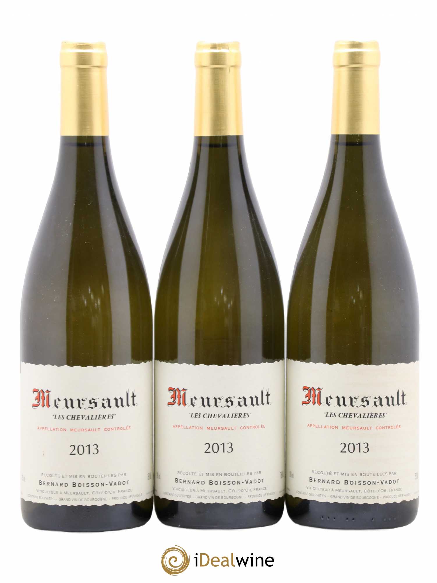 Meursault Les Chevalières Boisson-Vadot (Domaine) 2013 - Lot de 3 bouteilles - 0