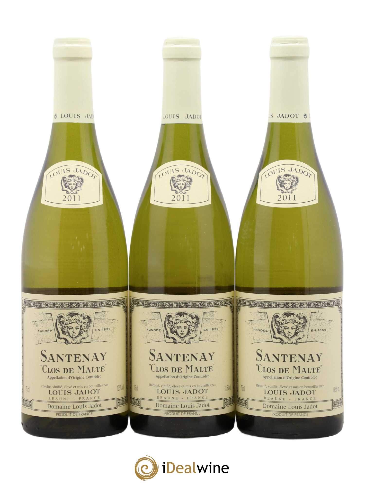 Santenay Clos de Malte Louis Jadot 2011 - Lot of 3 bottles - 0