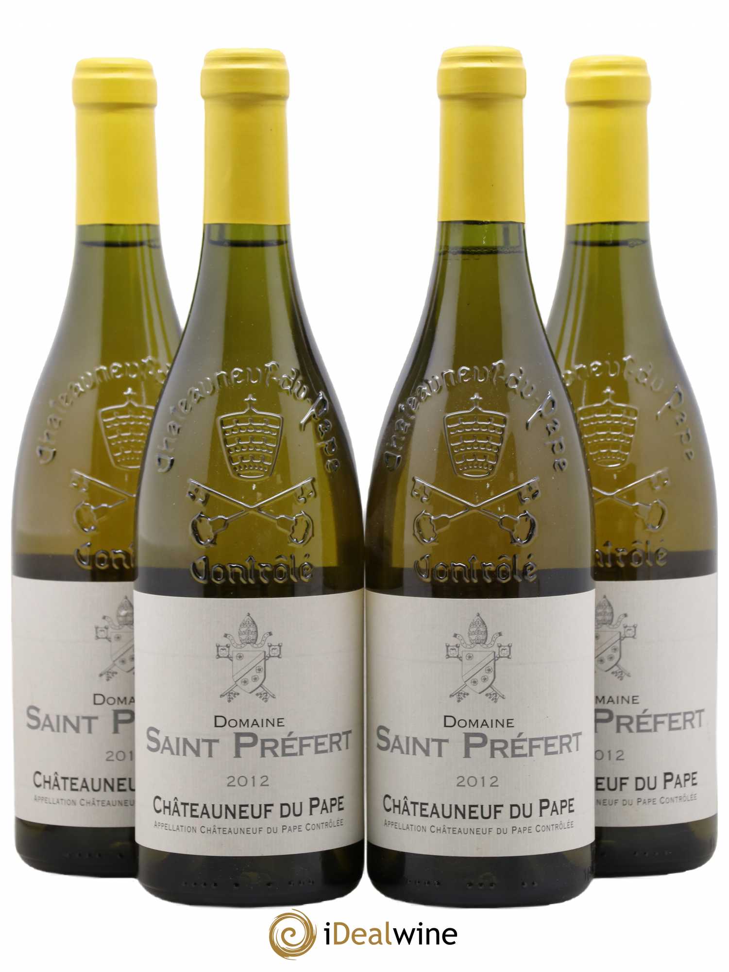 Châteauneuf-du-Pape Domaine de Saint Préfert 2012 - Lot de 4 bouteilles - 0