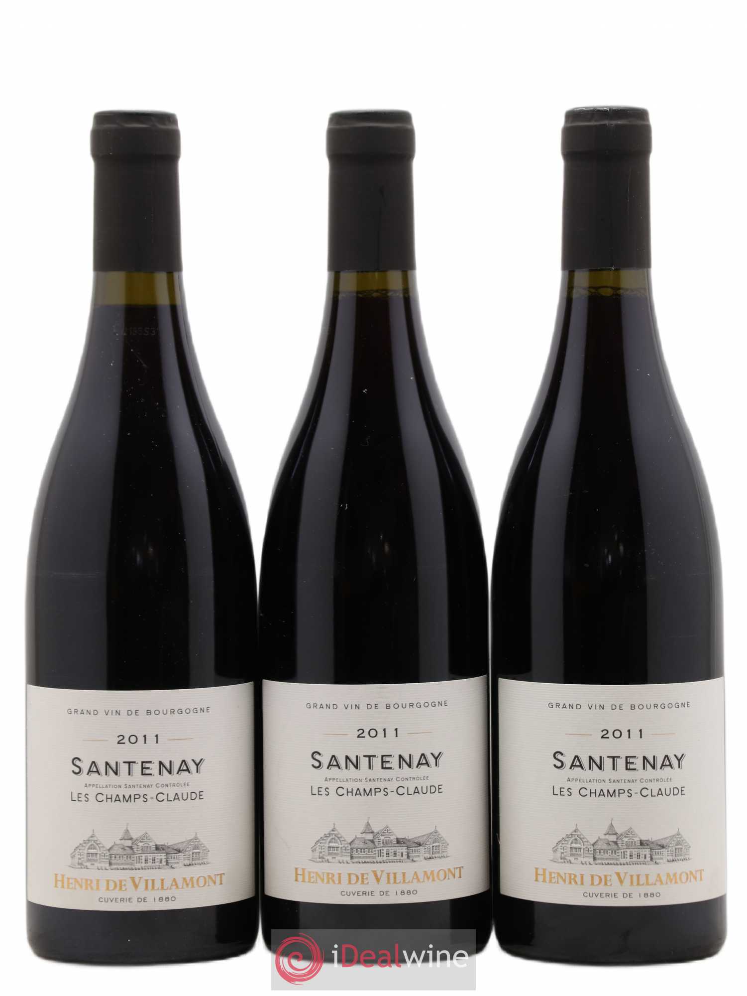 Santenay Les Champs Claude Villamont (sans prix de réserve) 2011 - Posten von 3 Flaschen - 0