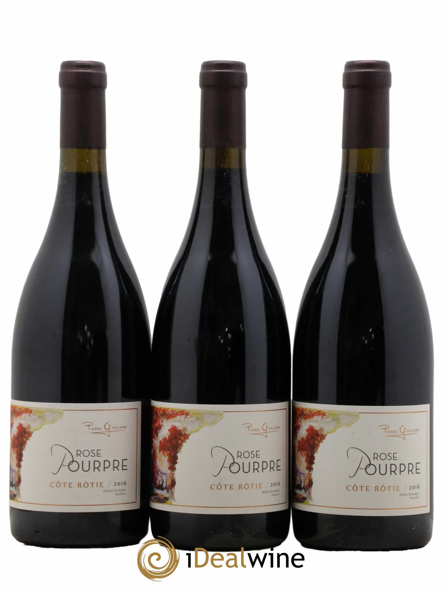 Côte-Rôtie Rose Pourpre Pierre Gaillard 2016 - Lot de 3 bouteilles - 0