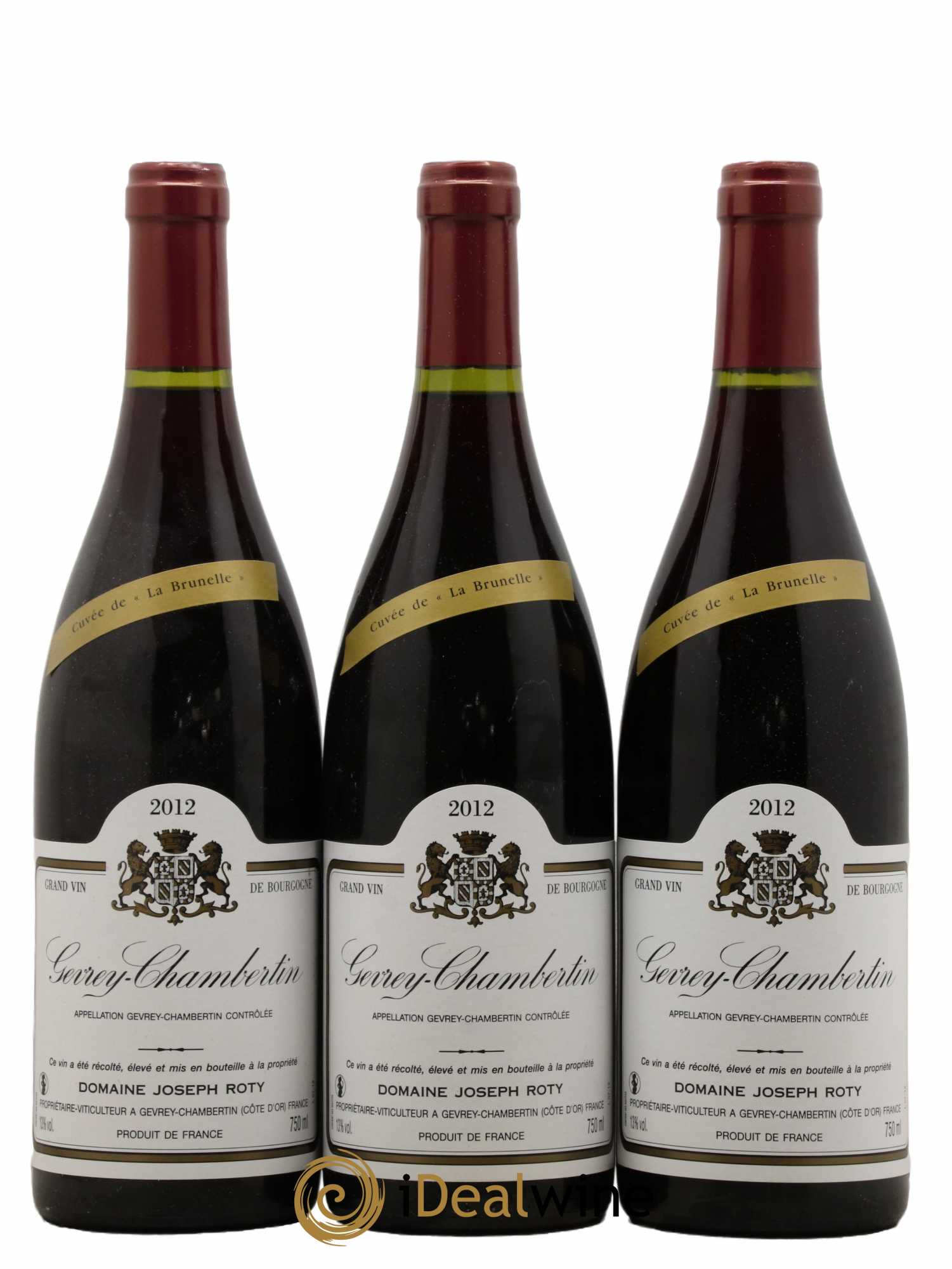 Gevrey-Chambertin Cuvée de la Brunelle Joseph Roty (Domaine) 2012 - Lot de 3 bouteilles - 0