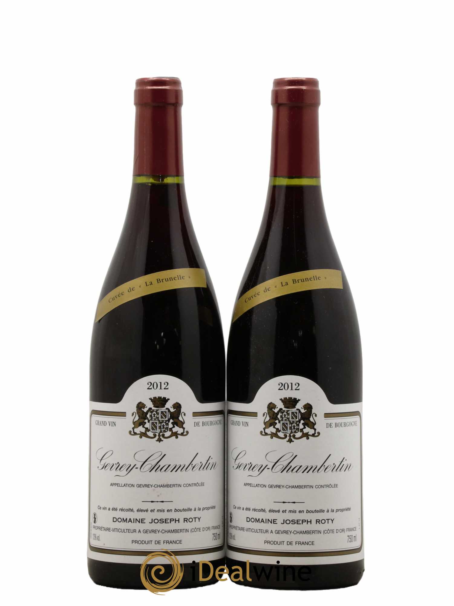 Gevrey-Chambertin Cuvée de la Brunelle Joseph Roty (Domaine) 2012 - Lot de 2 bouteilles - 0