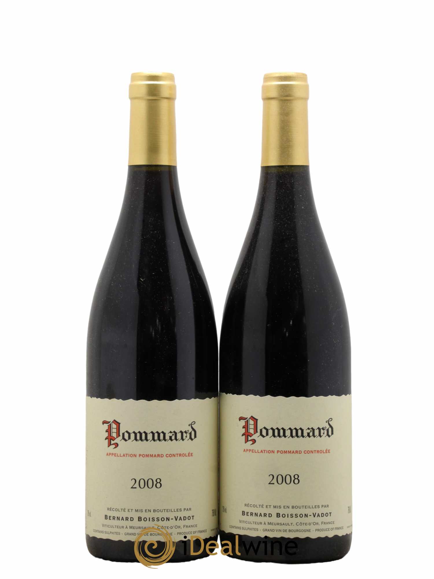 Pommard Domaine Boisson Vadot 2008 - Lot de 2 bouteilles - 0