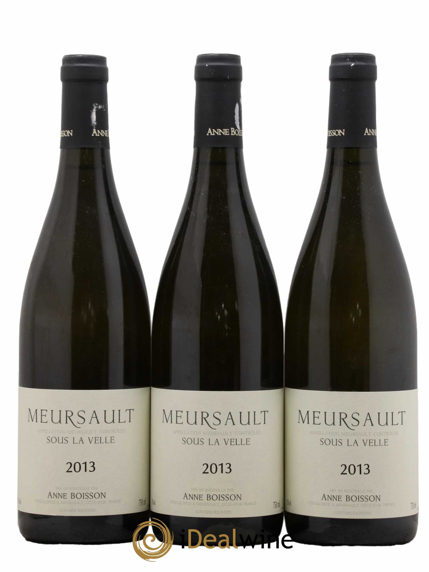 Meursault Sous la Velle Anne Boisson 2013 - Lot de 3 bouteilles - 0