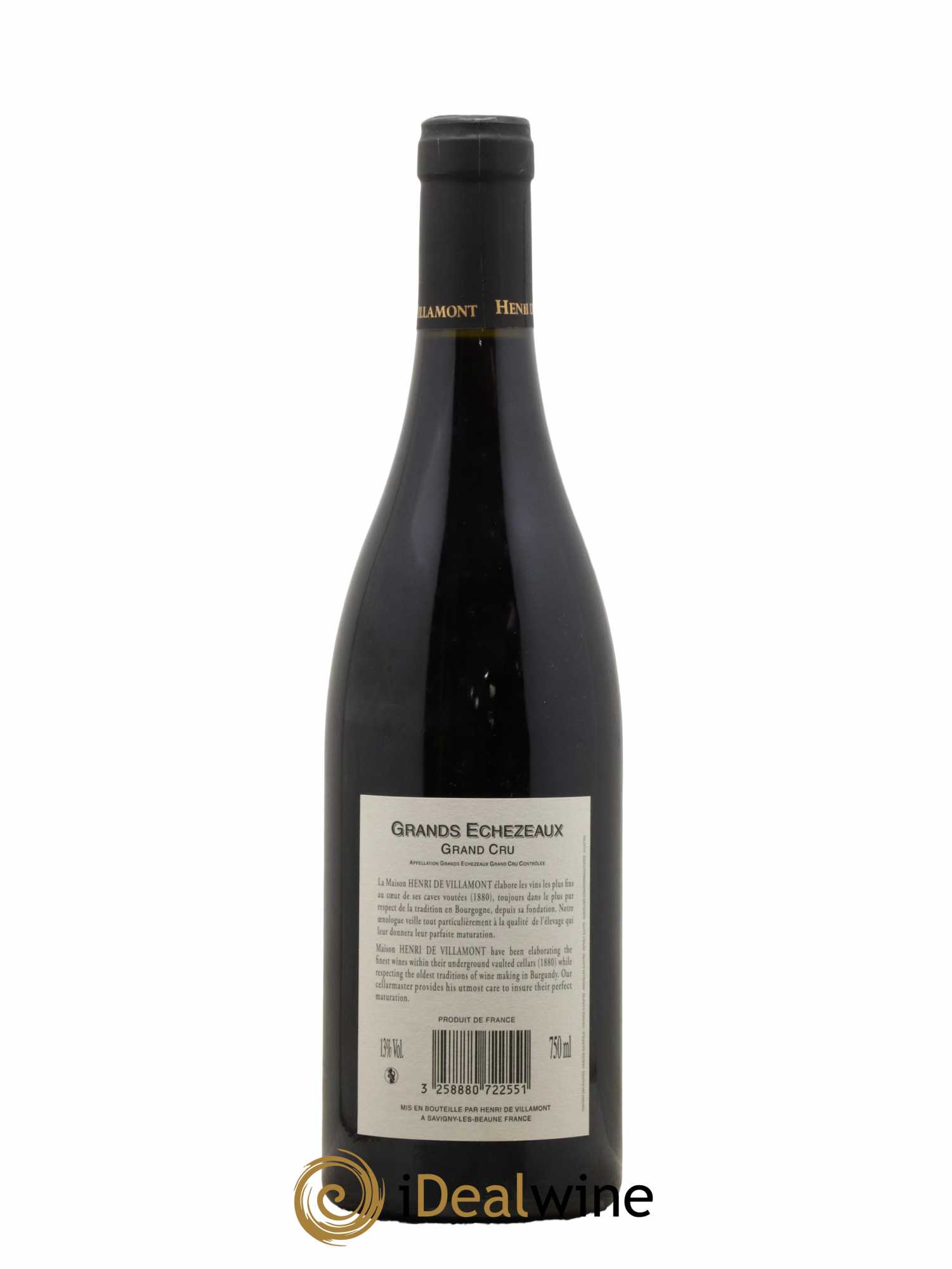 Grands-Echezeaux Grand Cru Domaine Henri de Villamont 2011 - Lot de 1 bouteille - 1
