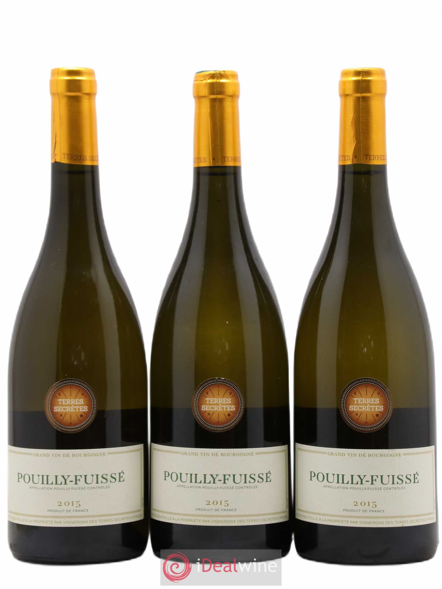 Pouilly-Fuissé Terres Secrètes (sans prix de réserve) 2015 - Posten von 3 Flaschen - 0