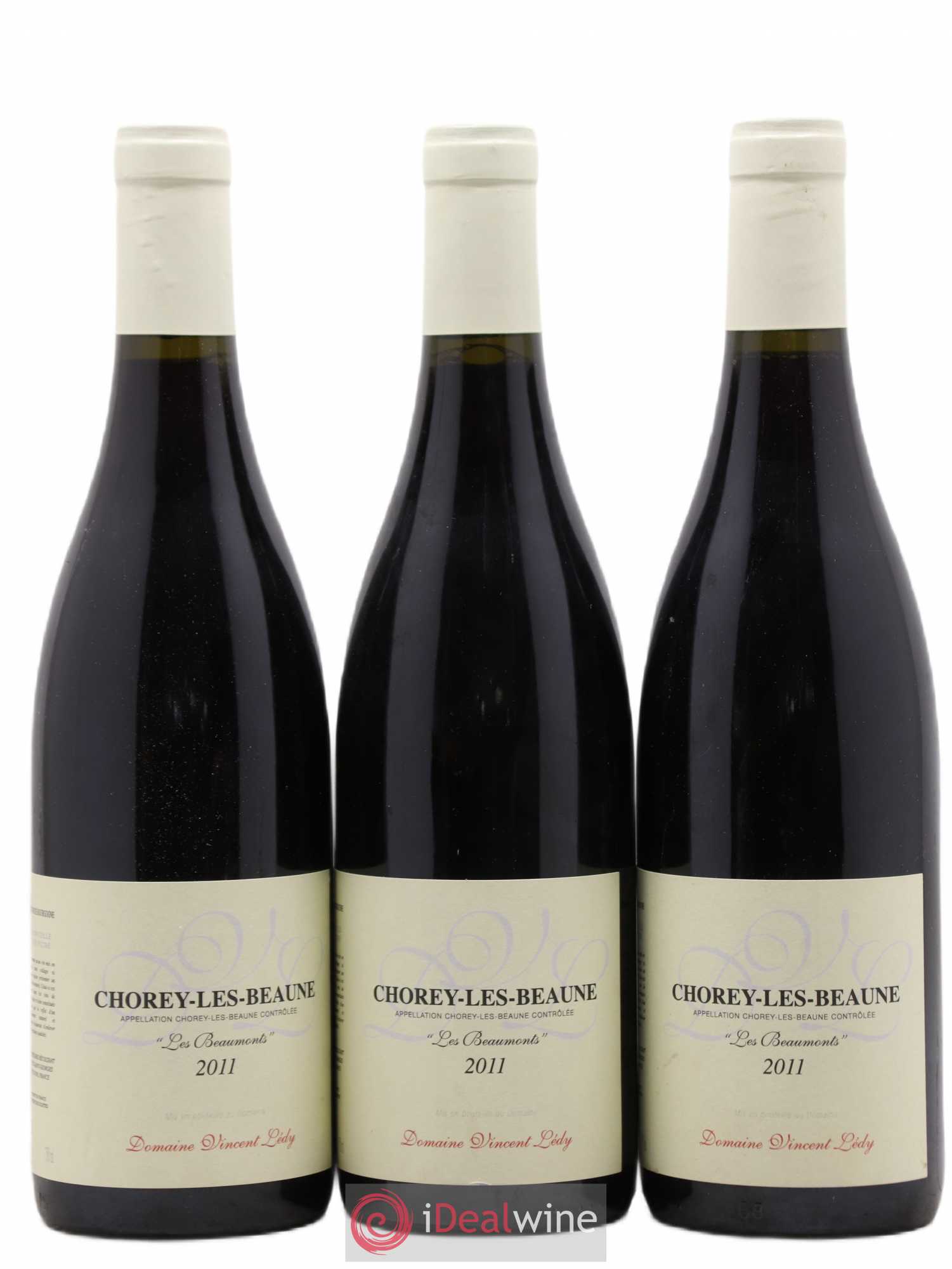 Chorey-lès-Beaune Beaumonts V.Ledy 2011 - Posten von 3 Flaschen - 0
