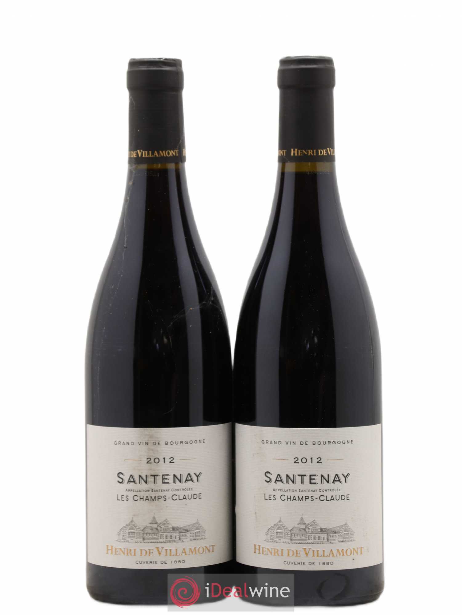 Santenay Les Champs Claude Villamont (sans prix de réserve) 2012 - Posten von 2 Flaschen - 0