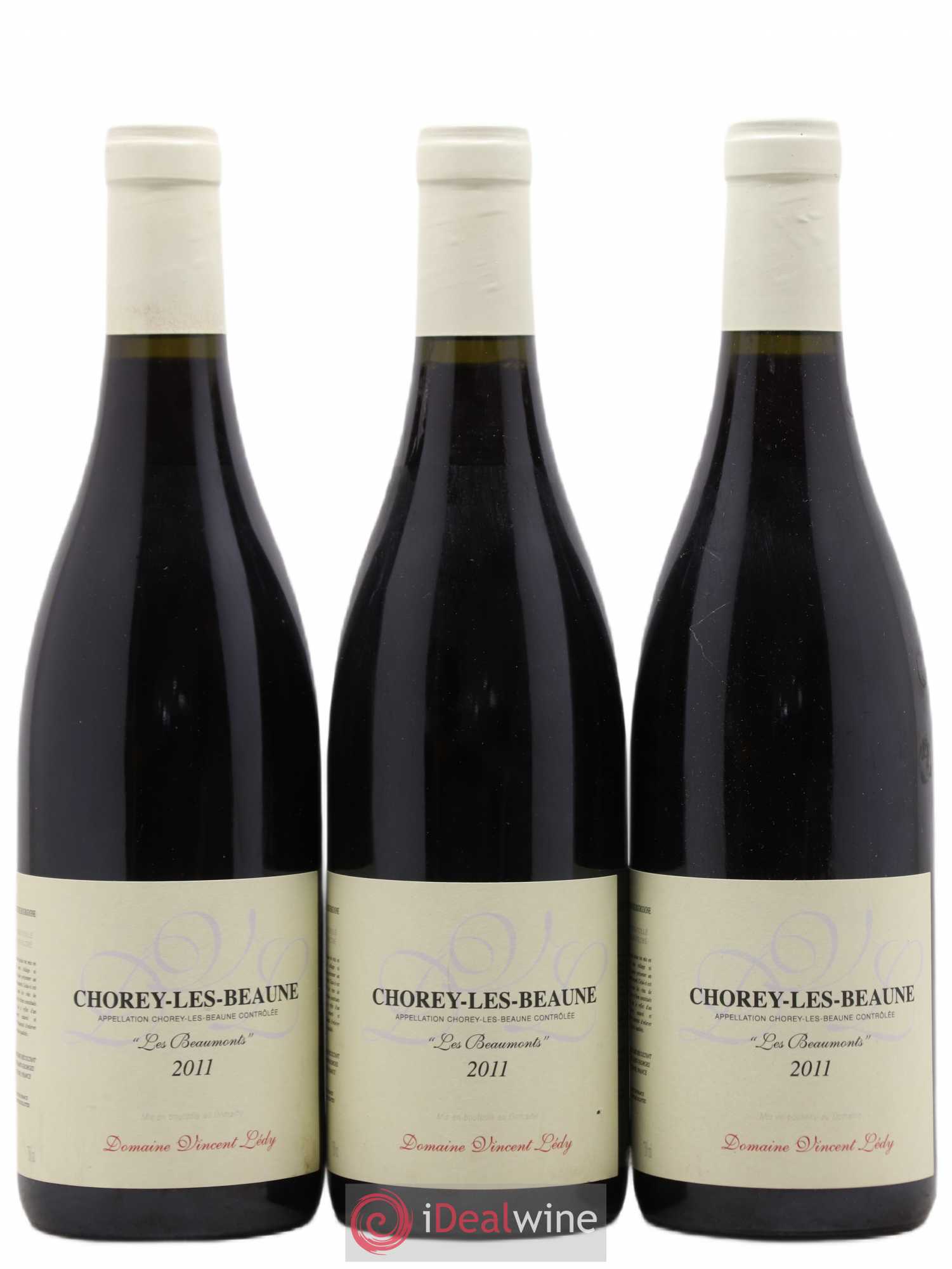 Chorey-lès-Beaune Beaumonts V.Ledy 2011 - Lot de 3 bouteilles - 0