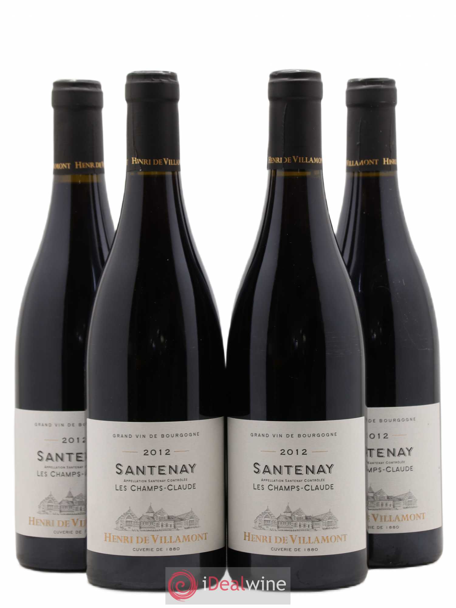 Santenay Les Champs Claude Villamont (sans prix de réserve) 2012 - Posten von 4 Flaschen - 0