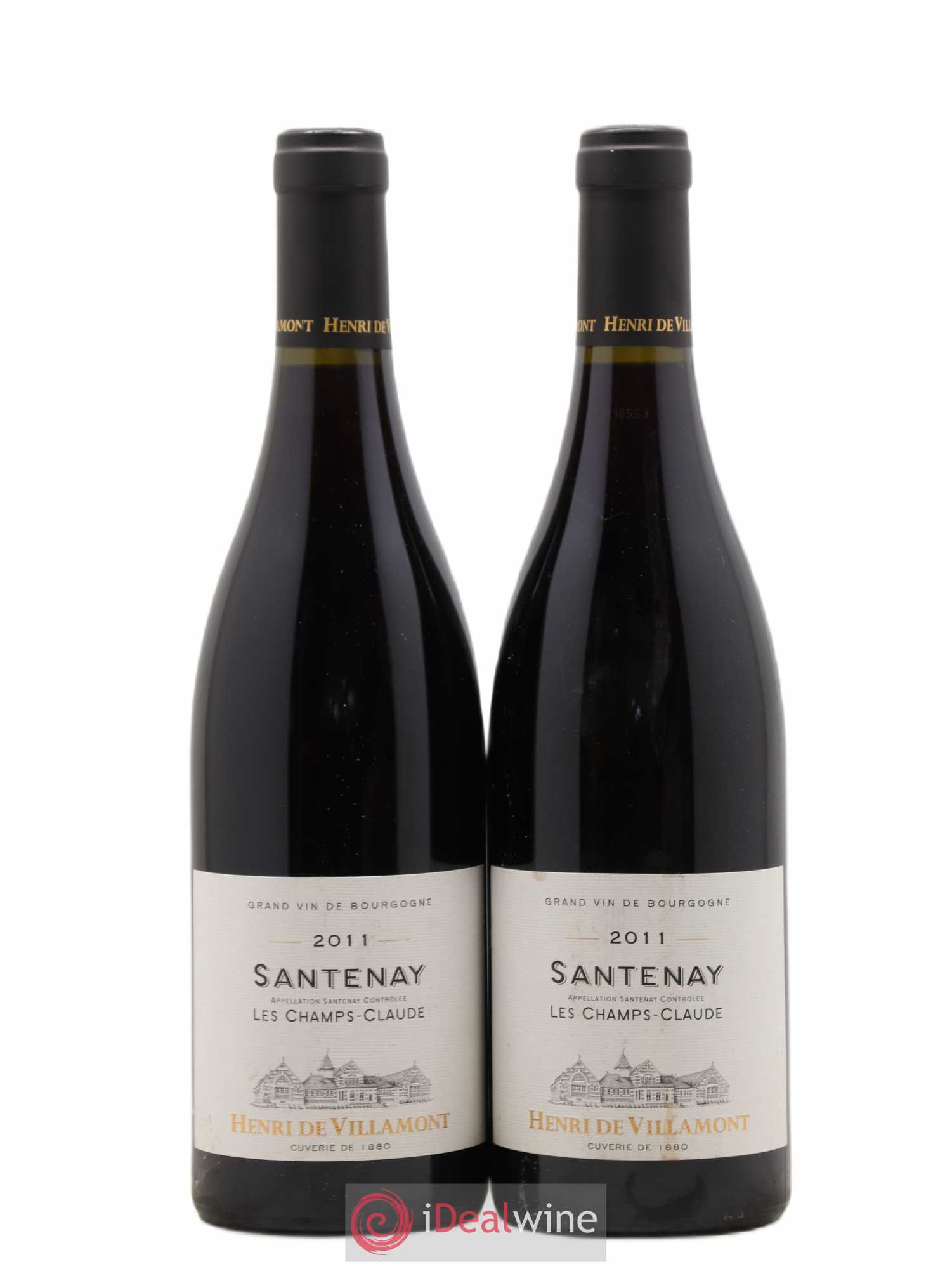 Santenay Les Champs Claude Villamont (sans prix de réserve) 2011 - Posten von 2 Flaschen - 0