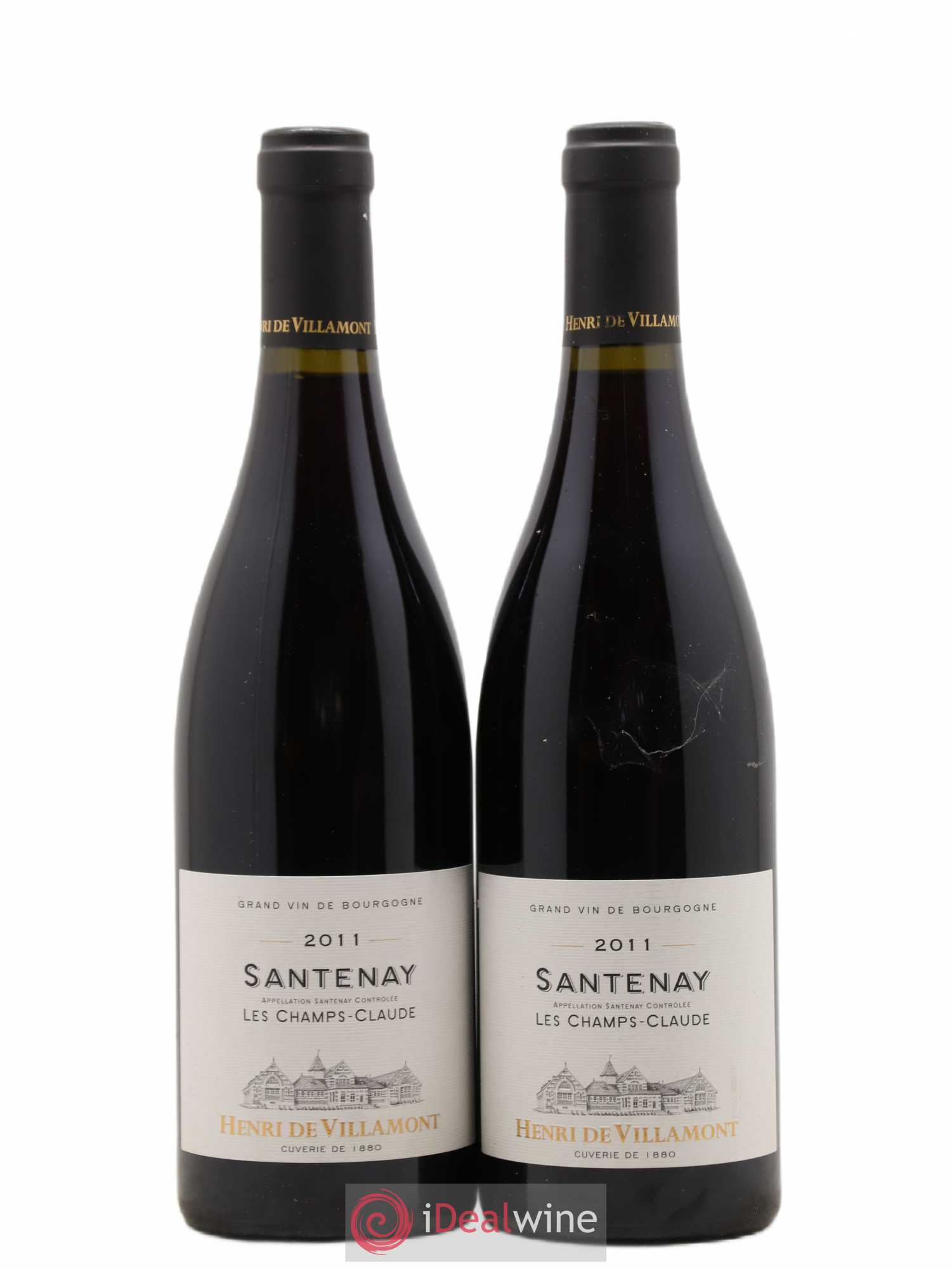 Santenay Les Champs Claude Villamont (sans prix de réserve) 2011 - Posten von 2 Flaschen - 0