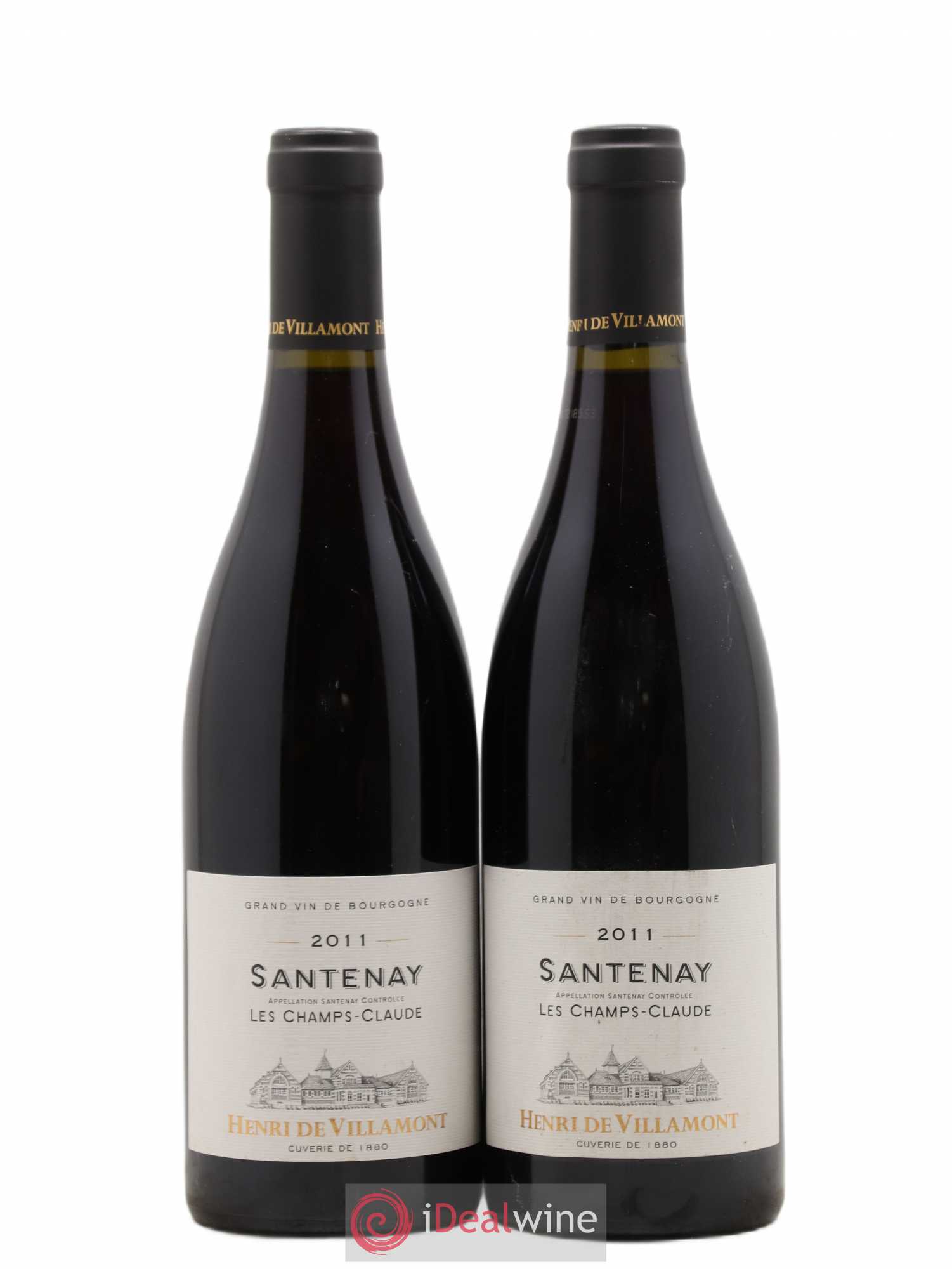 Santenay Les Champs Claude Villamont (sans prix de réserve) 2011 - Posten von 2 Flaschen - 0