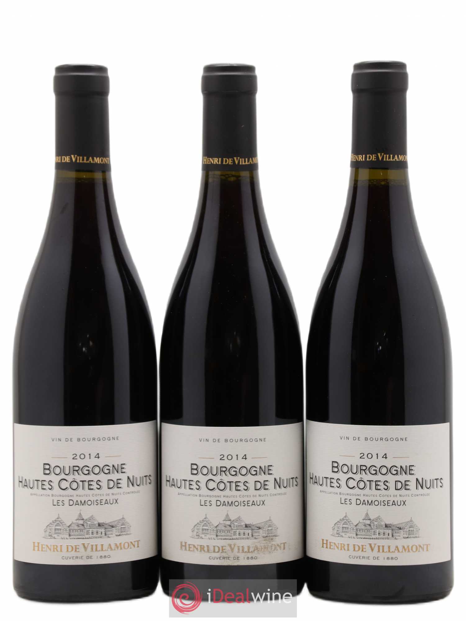 Hautes-Côtes de Nuits Les Damoiseaux Villamont 2014 - Posten von 3 Flaschen - 0