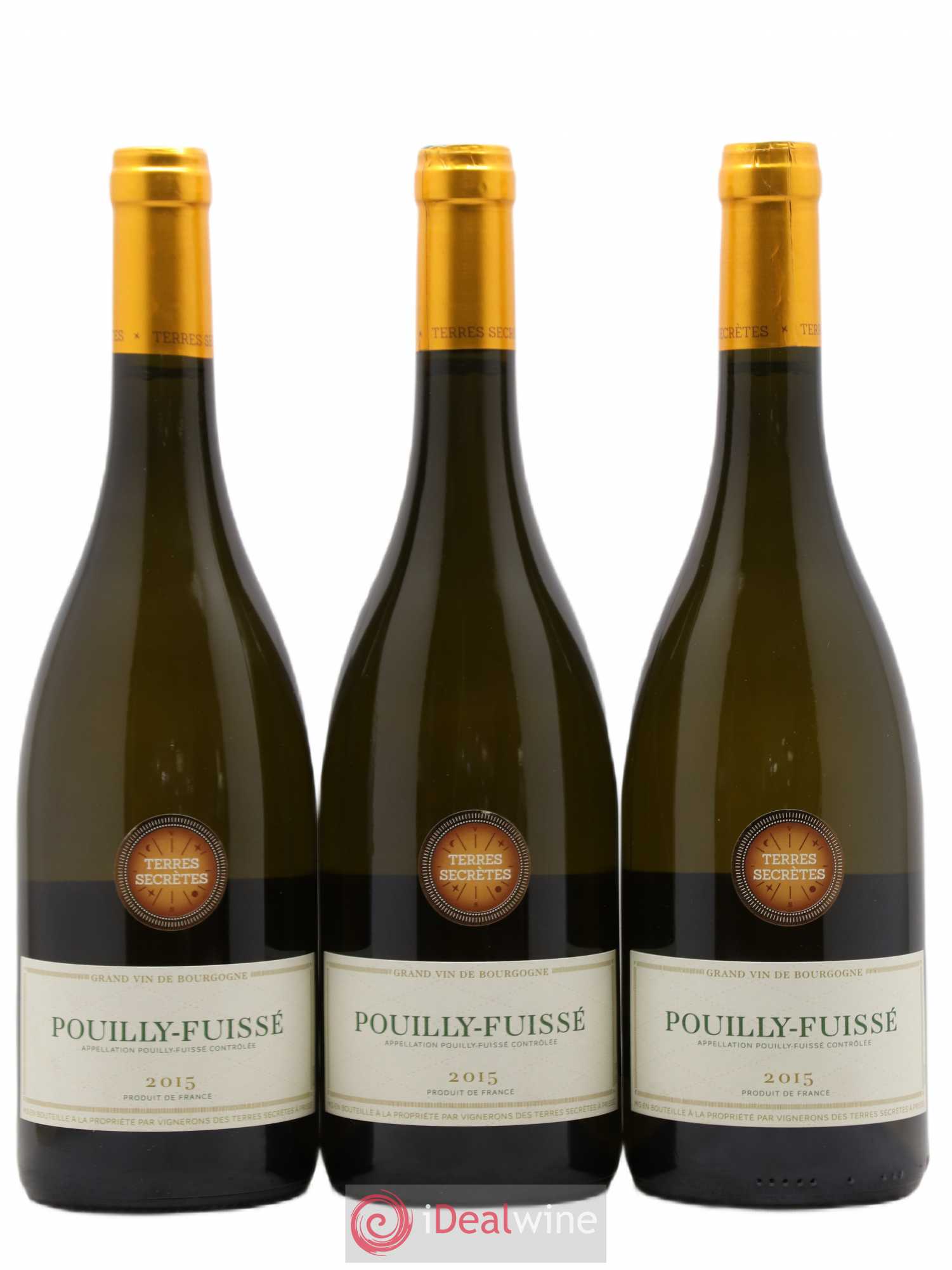Pouilly-Fuissé Terres Secrètes (sans prix de réserve) 2015 - Posten von 3 Flaschen - 0