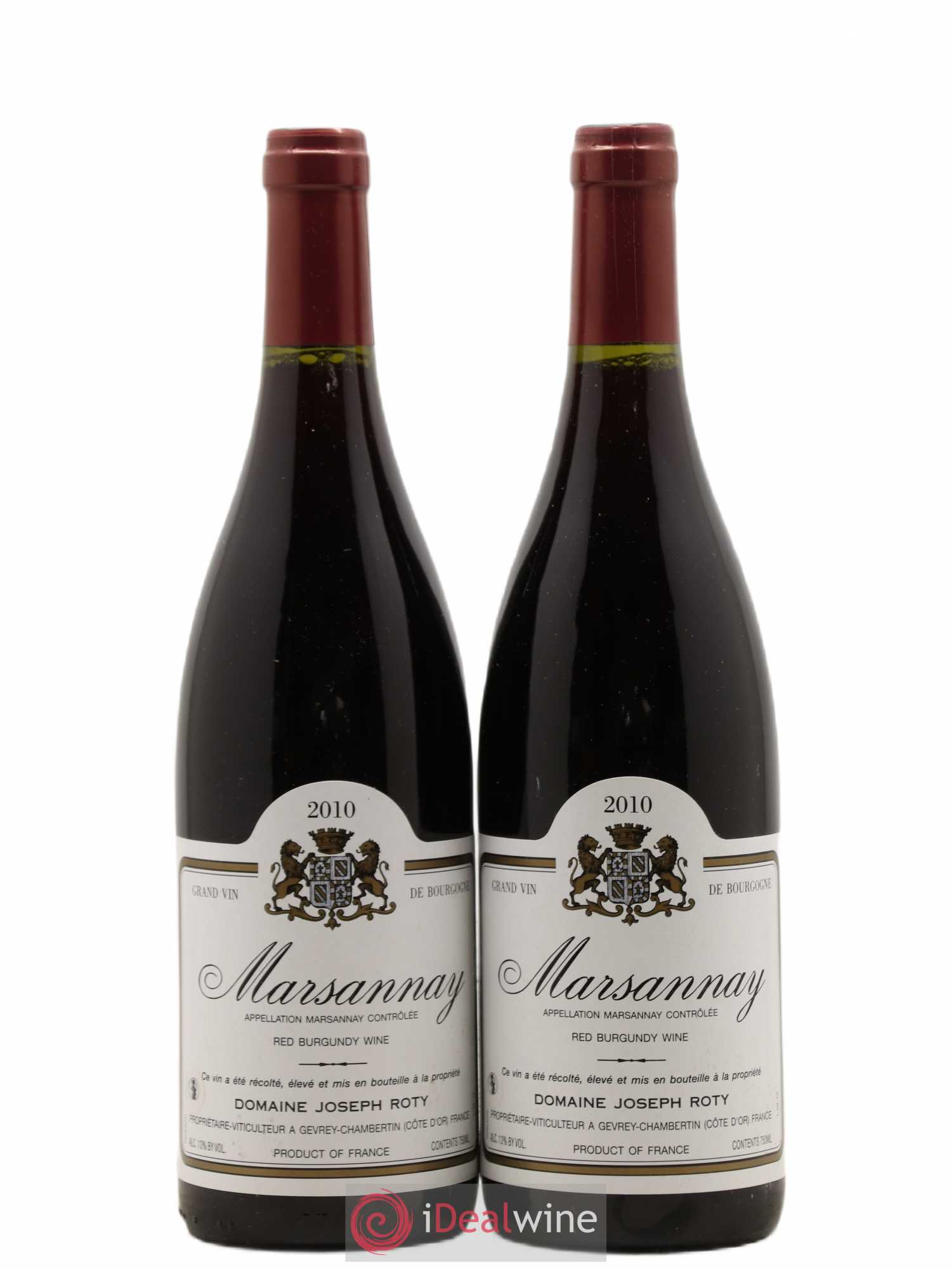 Marsannay Joseph Roty (Domaine) 2010 - Lot de 2 bouteilles - 0