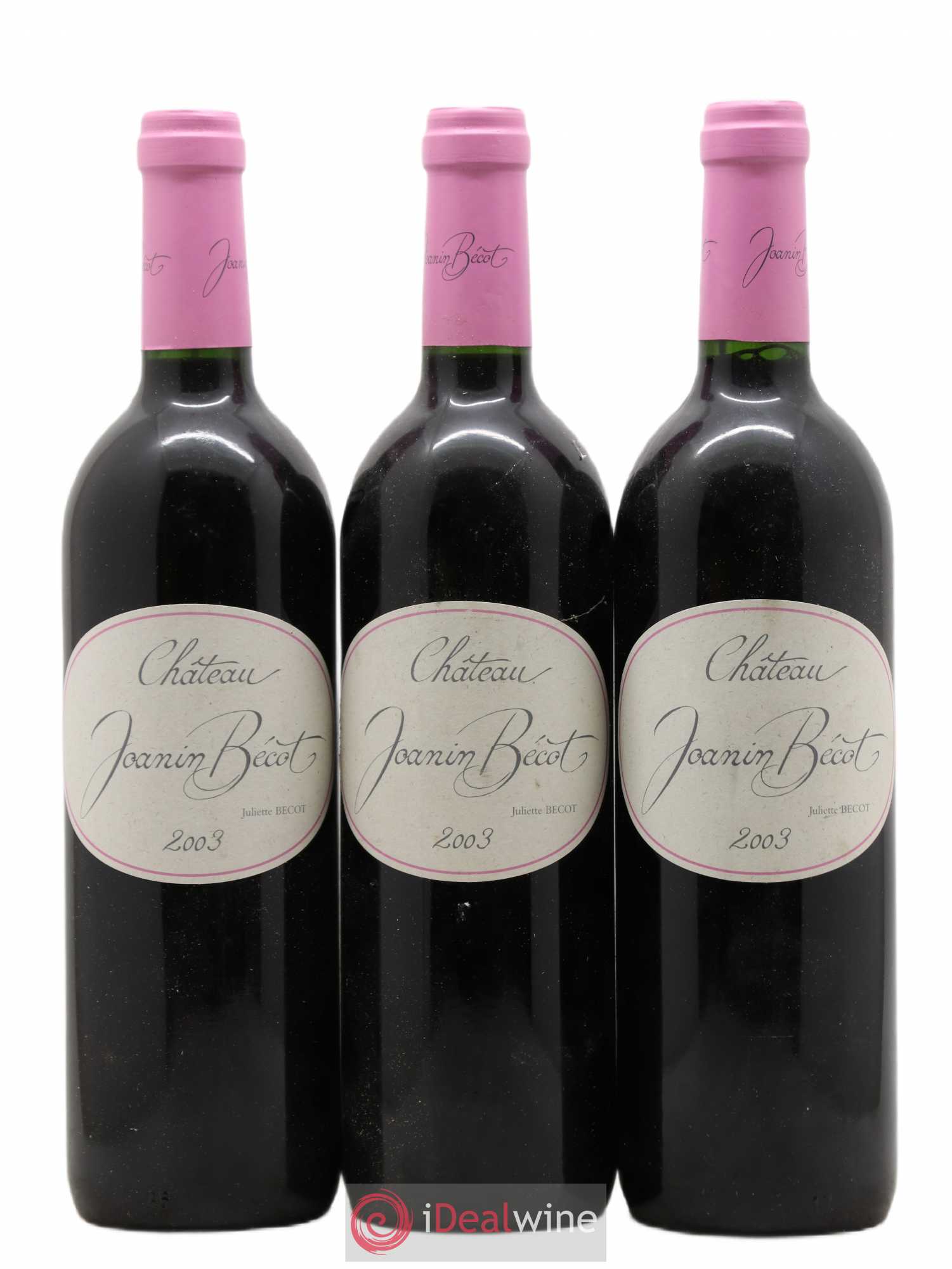 Château Joanin Bécot 2003 - Lot de 3 bouteilles - 0