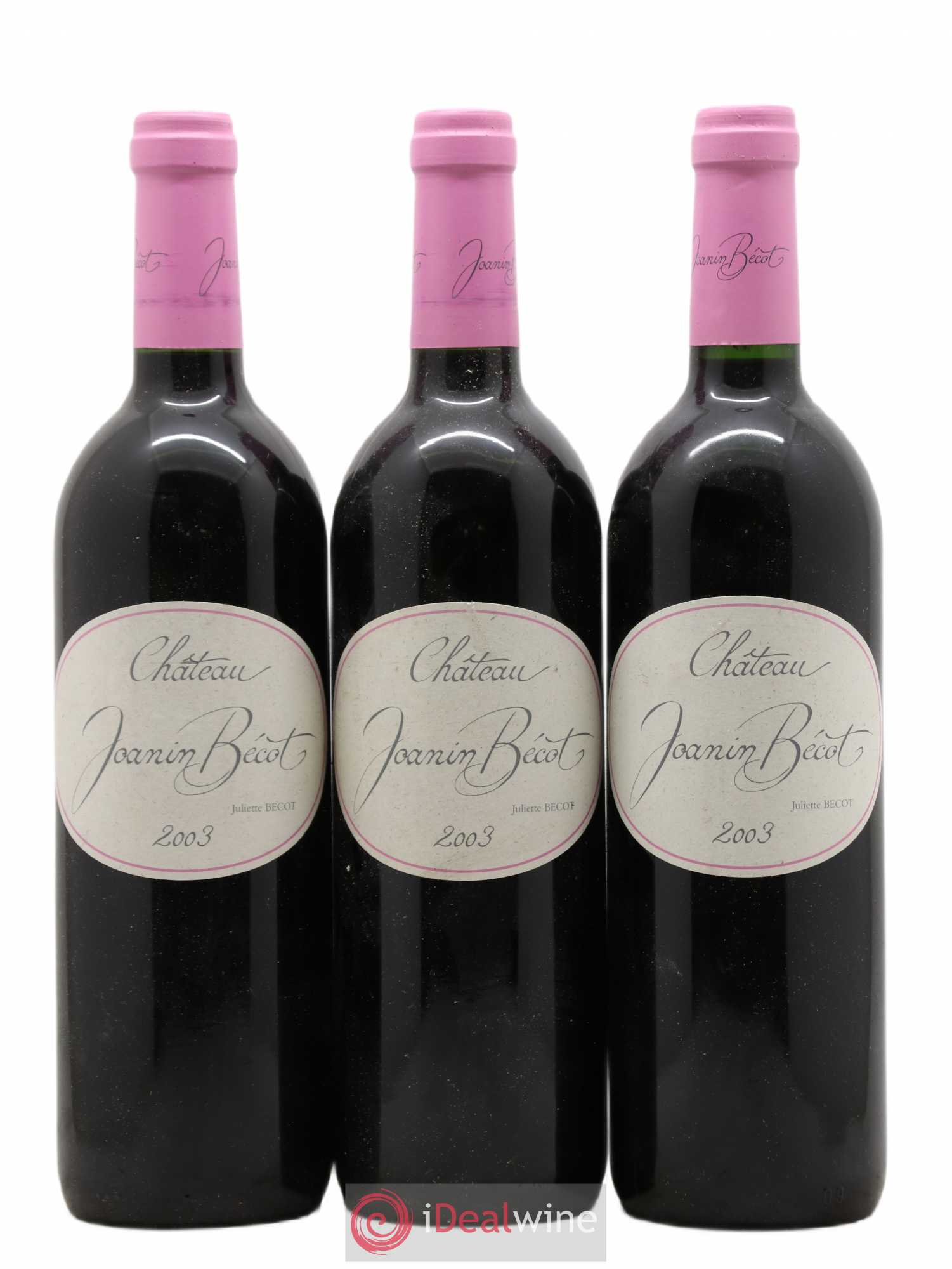 Château Joanin Bécot 2003 - Lot de 3 bouteilles - 0