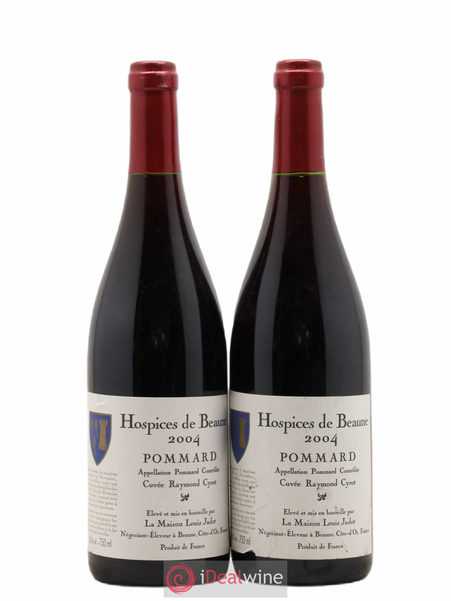 Pommard Cuvée Raymond Cyrot Hospices de Beaune Louis Jadot 2004 - Posten von 2 Flaschen - 0