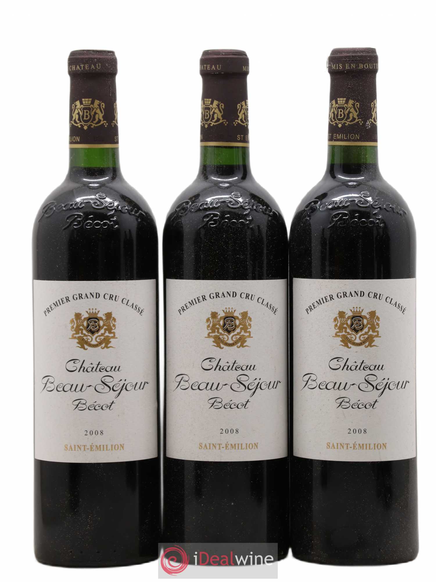 Château Beau-Séjour Bécot 1er Grand Cru Classé B 2008 - Lotto di 6 bottiglie - 1