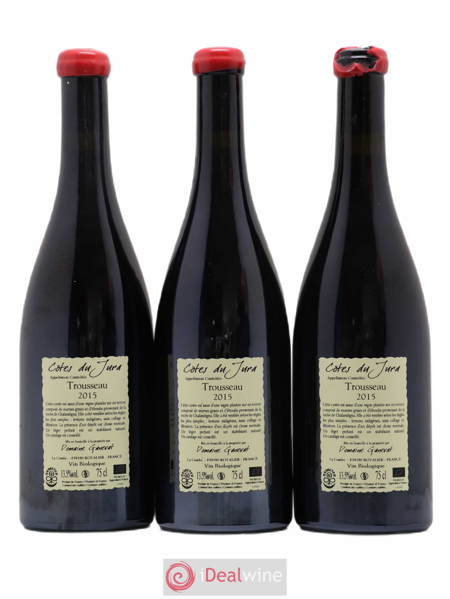 Côtes du Jura Plein Sud Jean-François Ganevat (Domaine) 2015 - Lotto di 3 bottiglie - 1