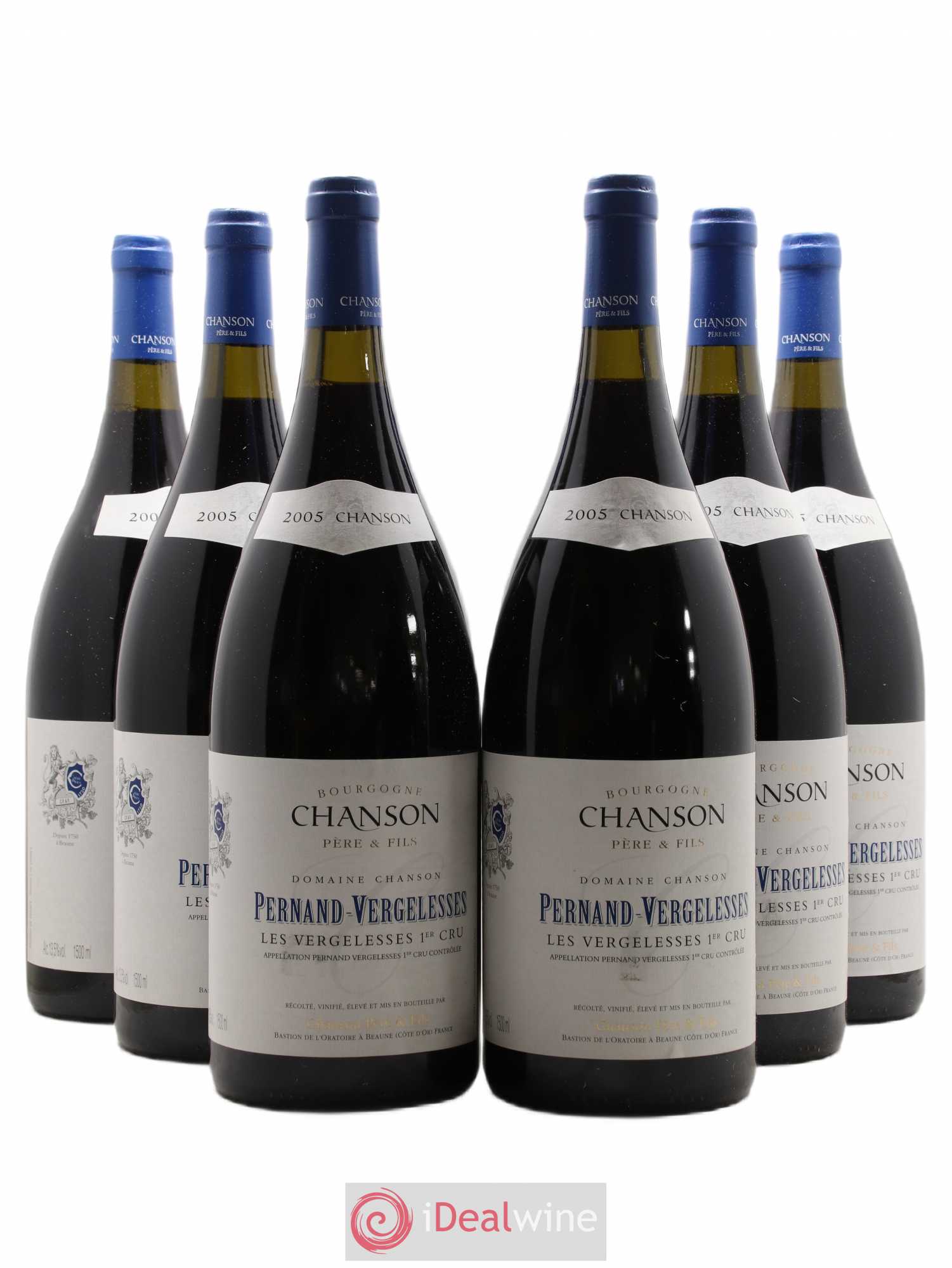 Pernand-Vergelesses 1er Cru Vergelesses Domaine Chanson Pere Et Fils 2005 - Posten von 6 Magnum - 0