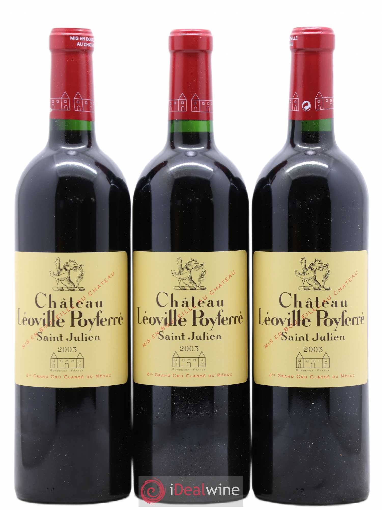 Château Léoville Poyferré 2ème Grand Cru Classé 2003 - Lot de 12 bouteilles - 2