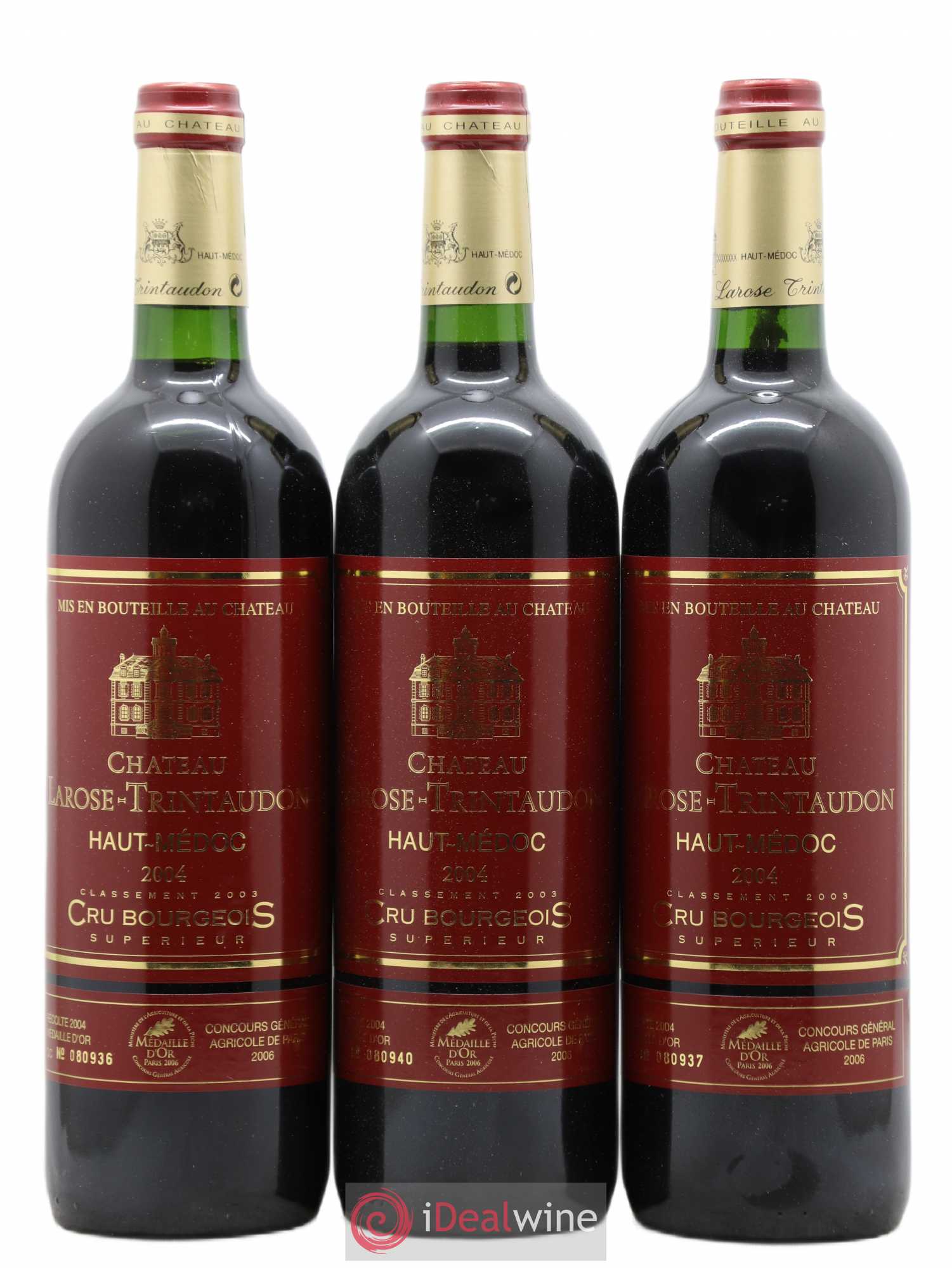 Château Larose Trintaudon Cru Bourgeois 2004 - Lot de 12 bouteilles - 1