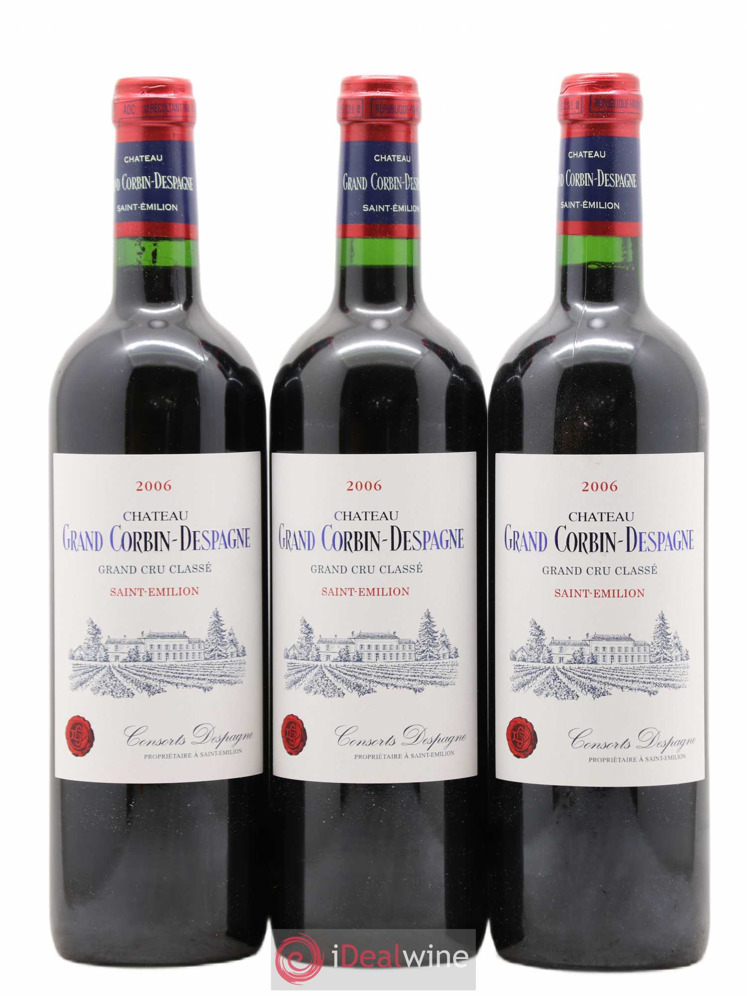 Château Grand Corbin Despagne Grand Cru Classé 2006 - Lot de 6 bouteilles - 2