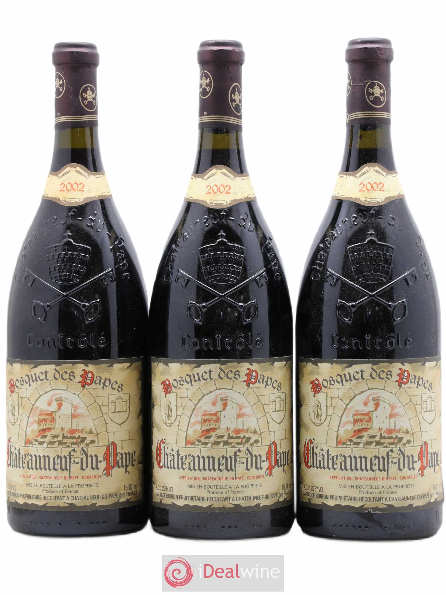 Châteauneuf-du-Pape Bosquet des Papes Famille Boiron 2002 - Lot de 3 magnums - 0
