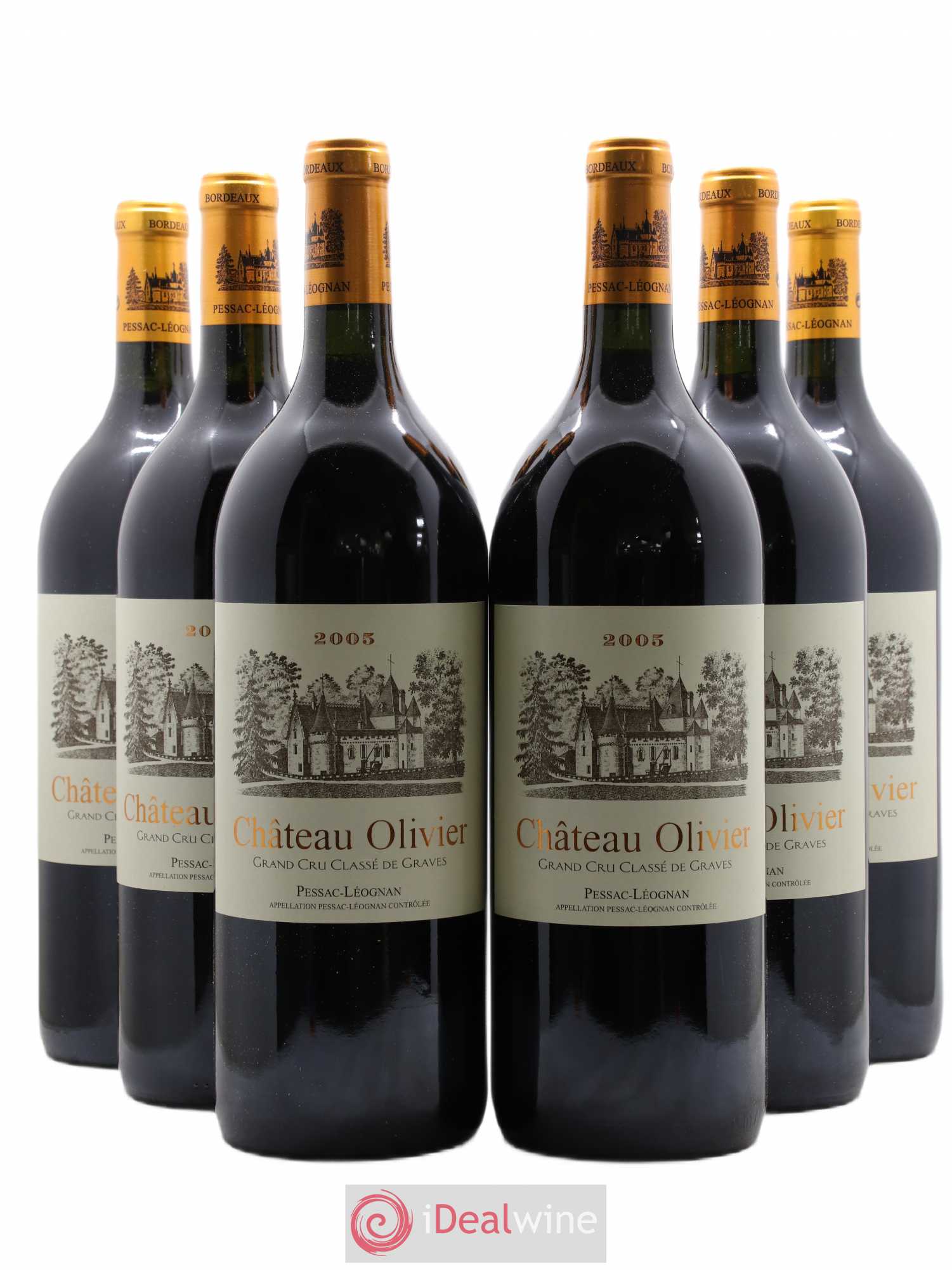 Château Olivier Cru Classé de Graves 2005 - Lot de 6 magnums - 0