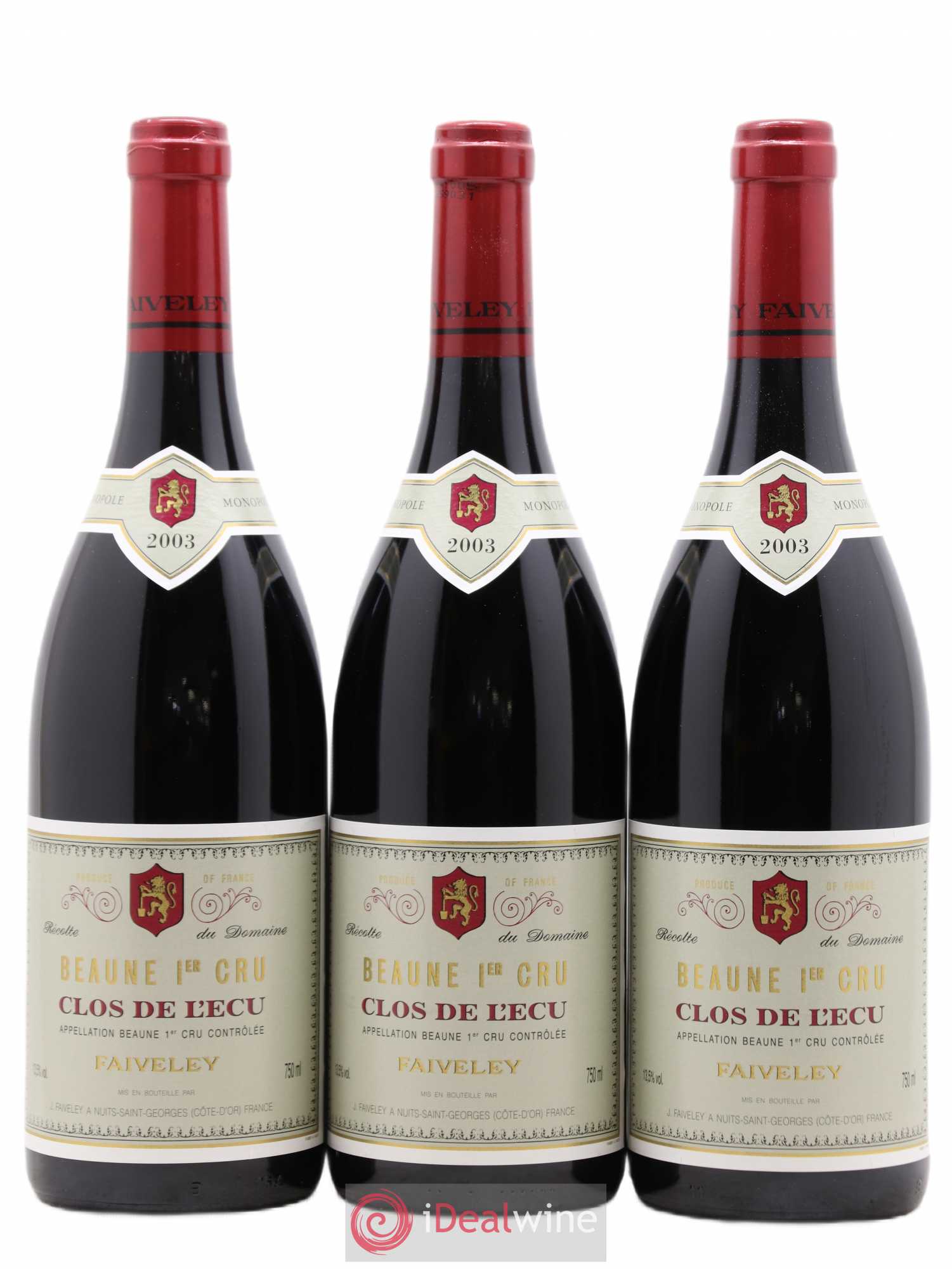 Beaune 1er Cru Clos de l'Ecu Faiveley 2003 - Lot de 12 bouteilles - 4