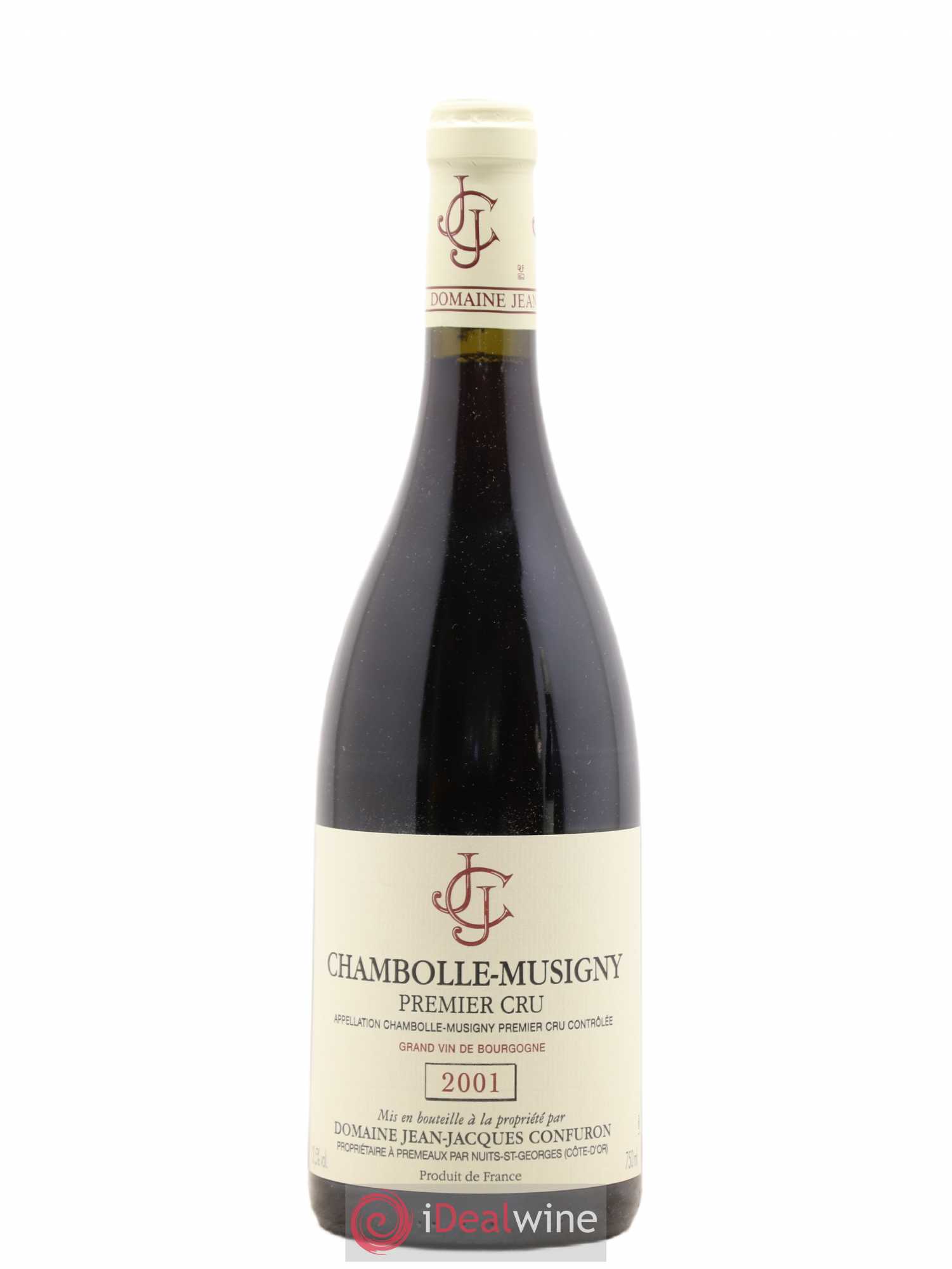 Chambolle-Musigny 1er Cru Jean-Jacques Confuron 2001 - Lot de 1 bouteille - 0
