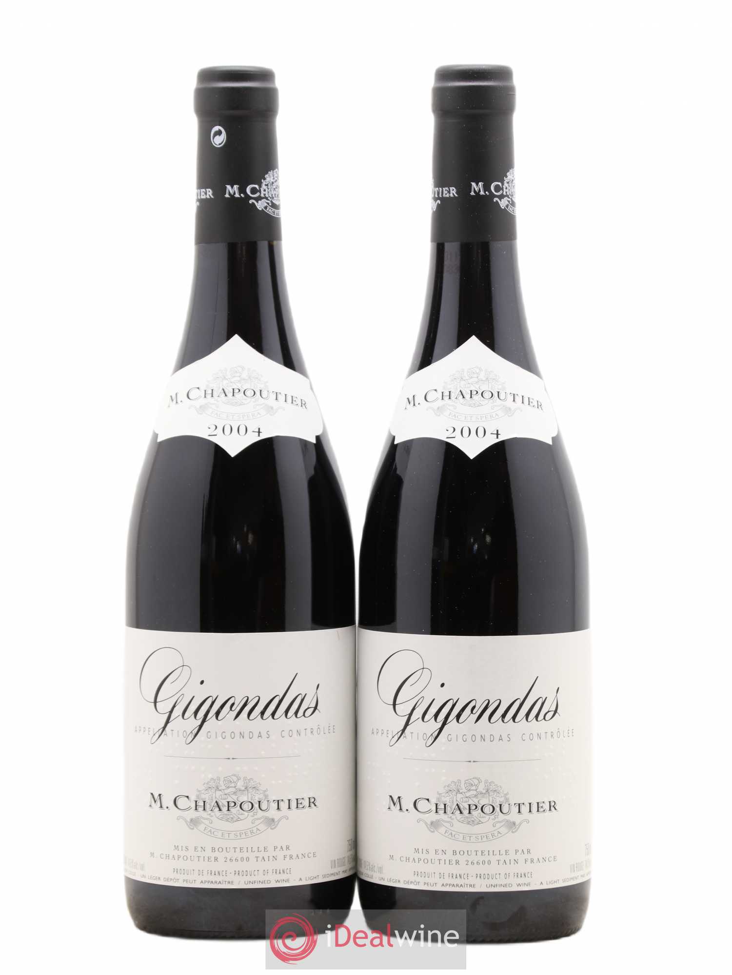 Gigondas M. Chapoutier 2004 - Lot de 2 bouteilles - 0