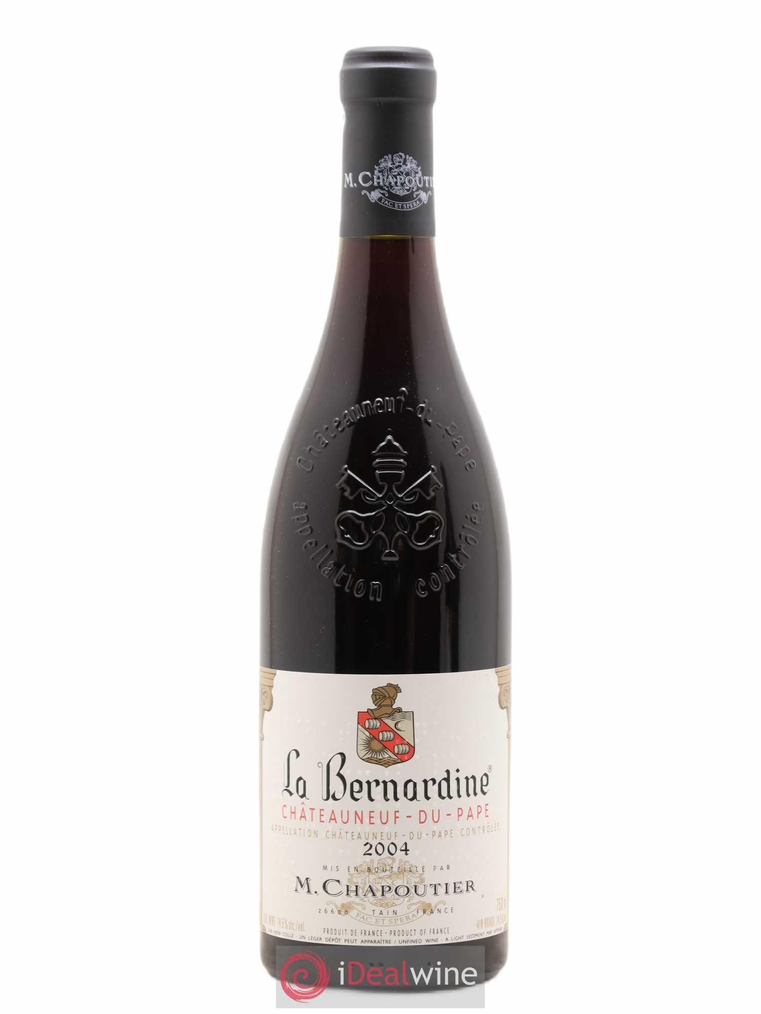 Châteauneuf-du-Pape La Bernardine Chapoutier 2004 - Lot de 1 bouteille - 0