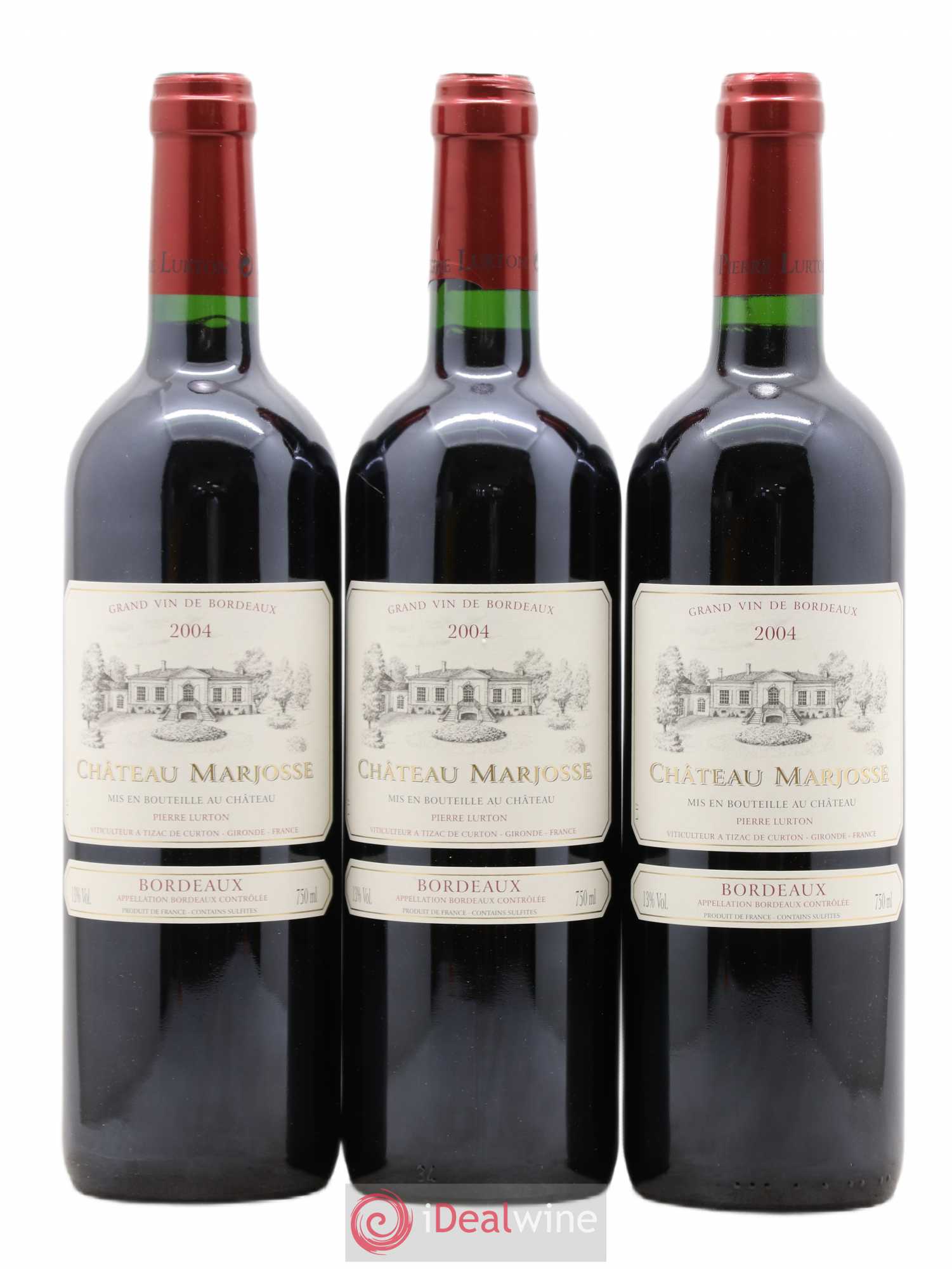 Château Marjosse 2004 - Lot de 3 bouteilles - 0