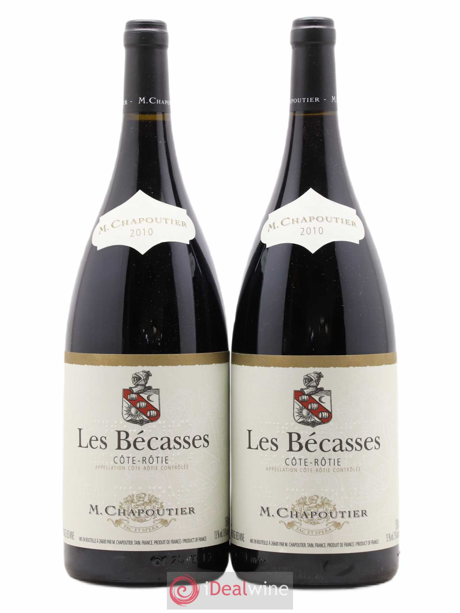 Côte-Rôtie Les Bécasses Chapoutier 2010 - Lot de 2 magnums - 0